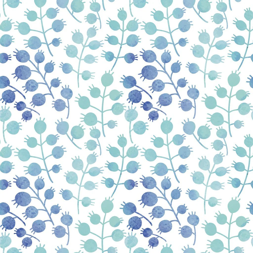 Watercolor Berries Fabric