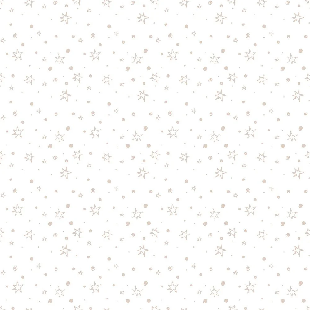 Watercolor Circus Elements Fabric - Tan