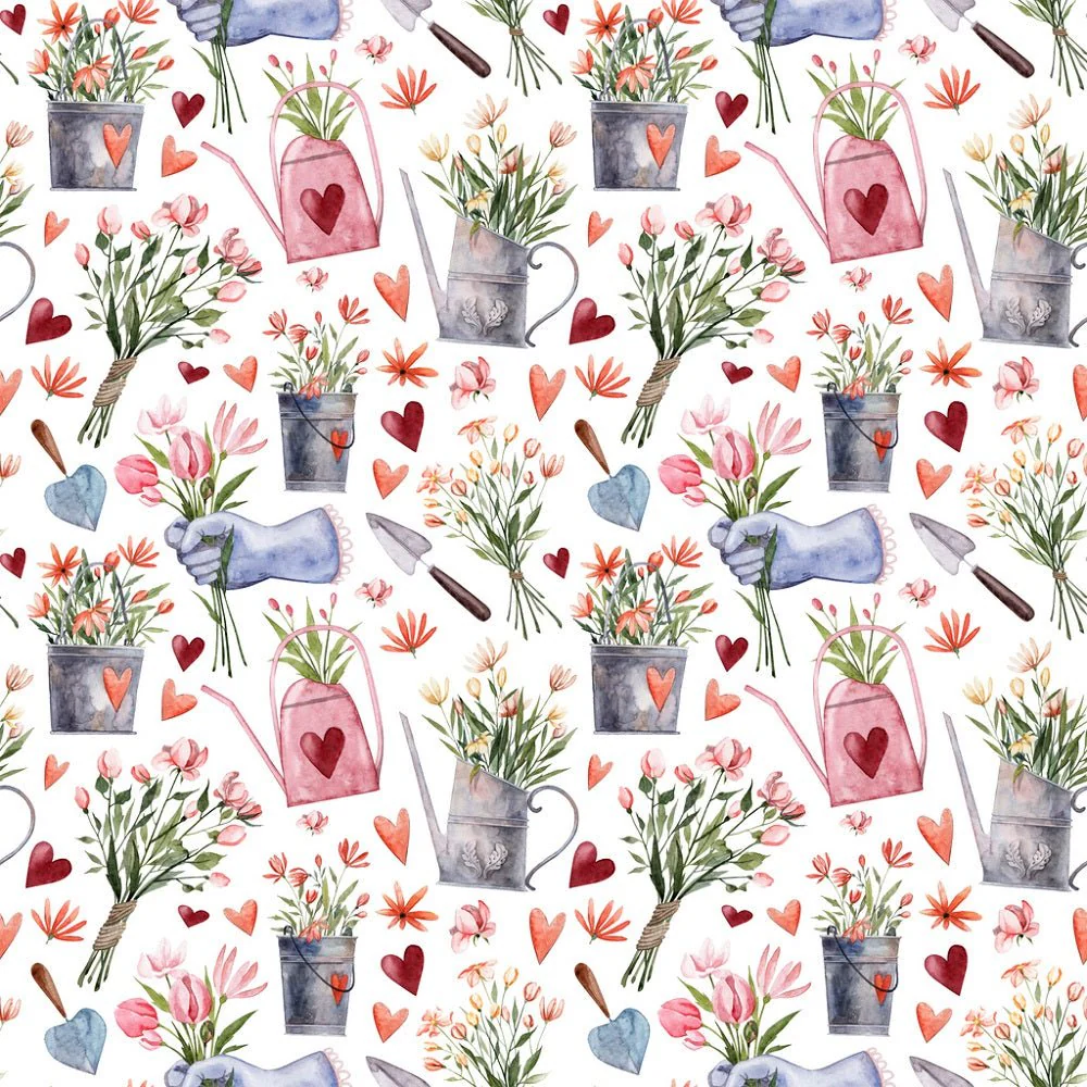 Watercolor In the Garden Fabric
