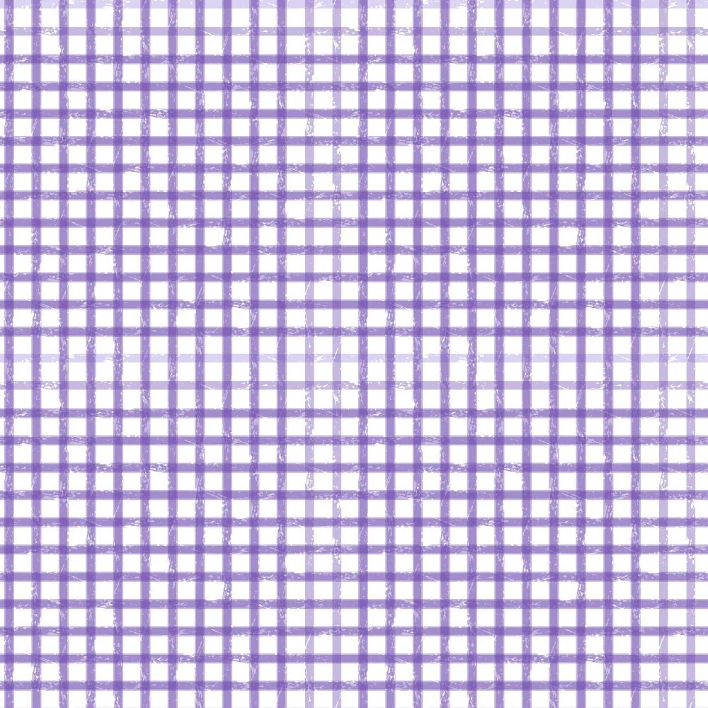 Watercolor Lavender Grunge Purple Plaid Fabric
