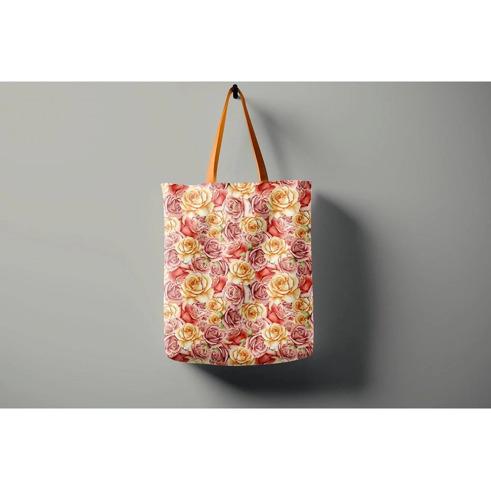 Watercolor Packed Roses Fabric - Image 2