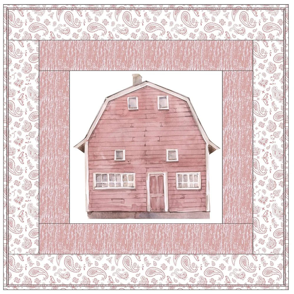 Watercolor Rose Gold Farmhouse Wall Hanging 42" x 42" - Image 3