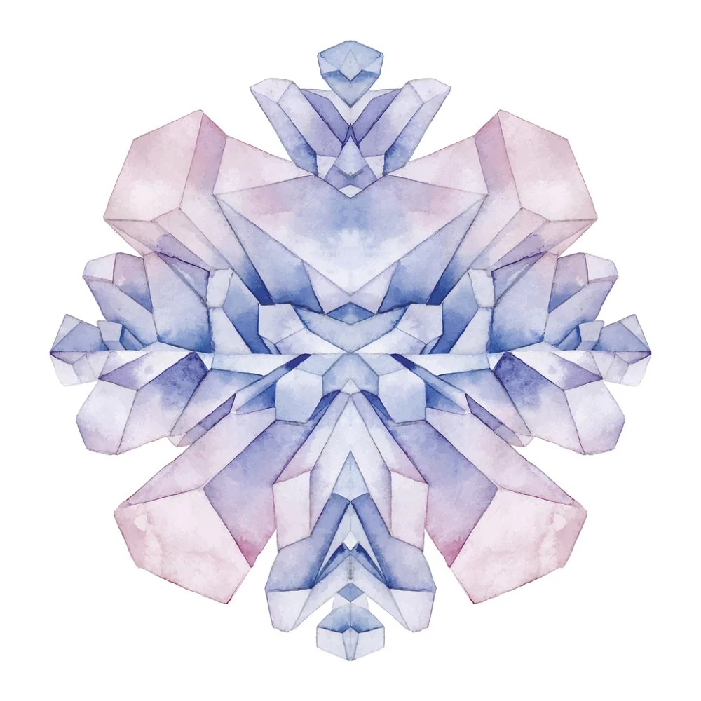 Watercolor Spherical Crystal Fabric Panel