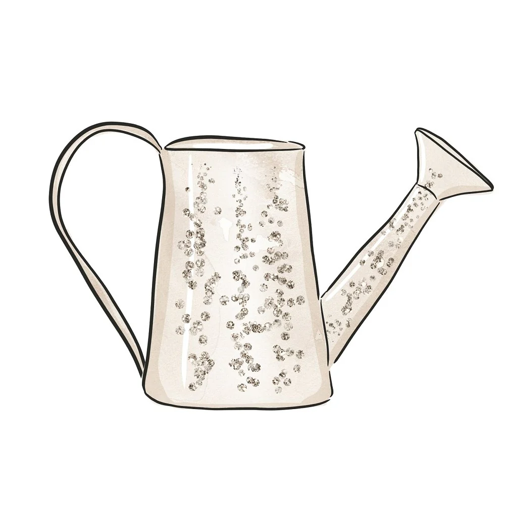 Watering Pot Fabric Panel