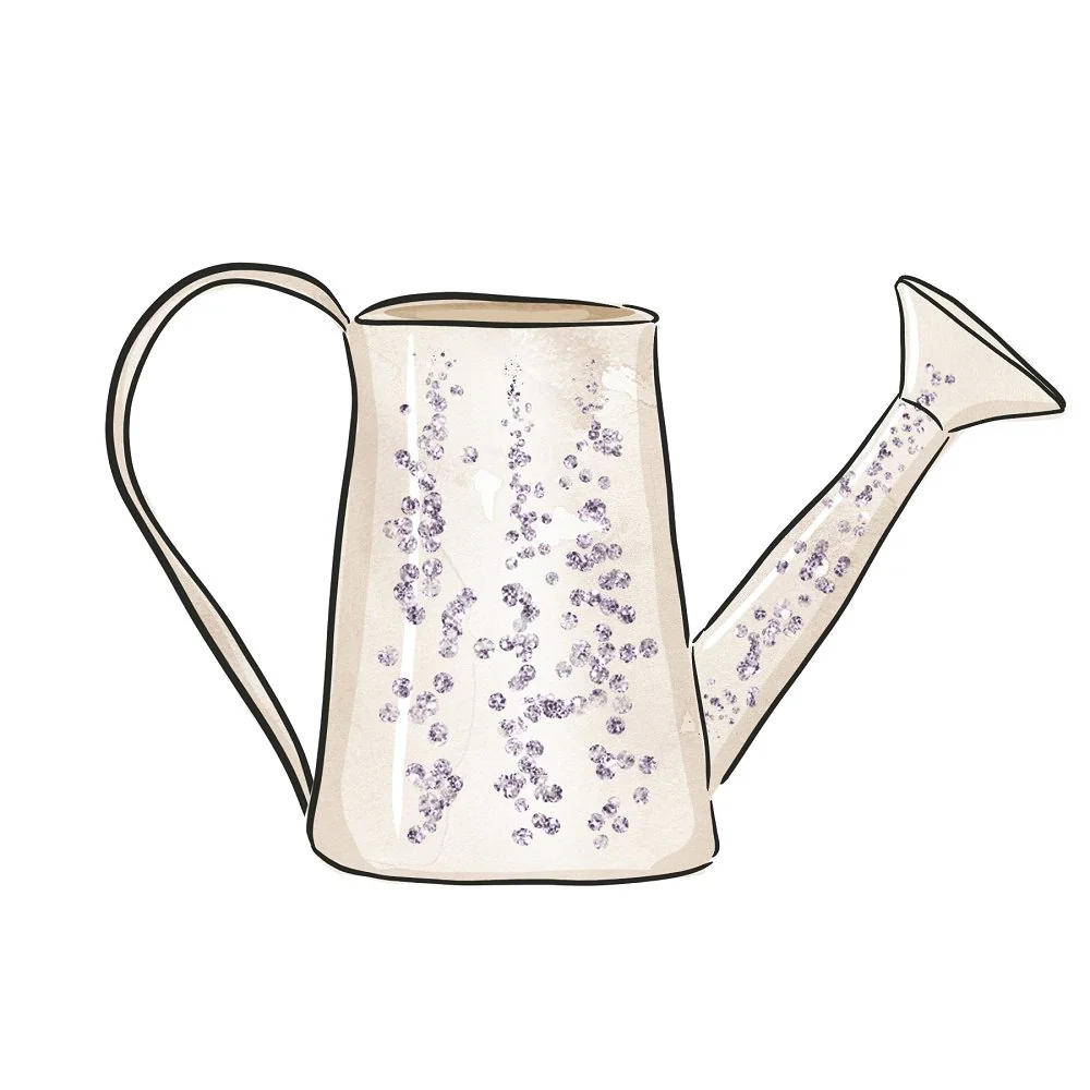 Watering Pot Fabric Panel