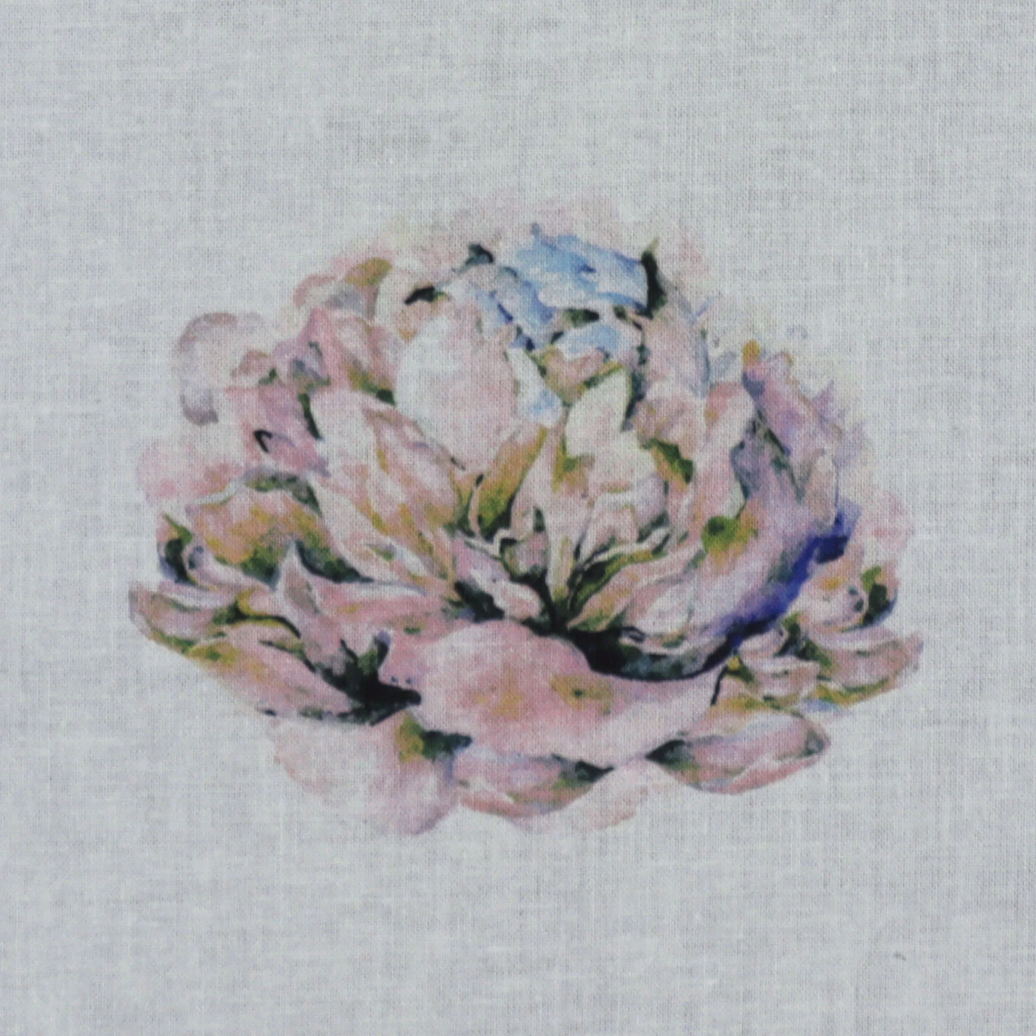 White Peony Fabric Panel Variation 1 - Image 2