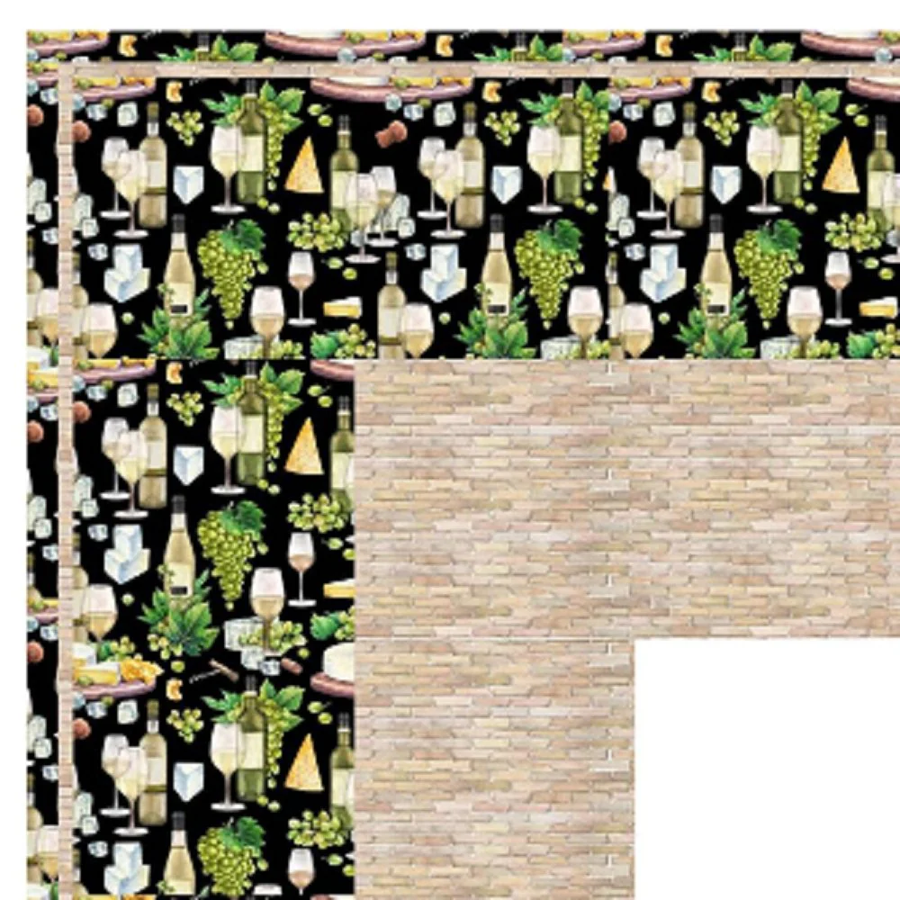 White Wine Party Wall Hanging 42" x 42" - Image 3