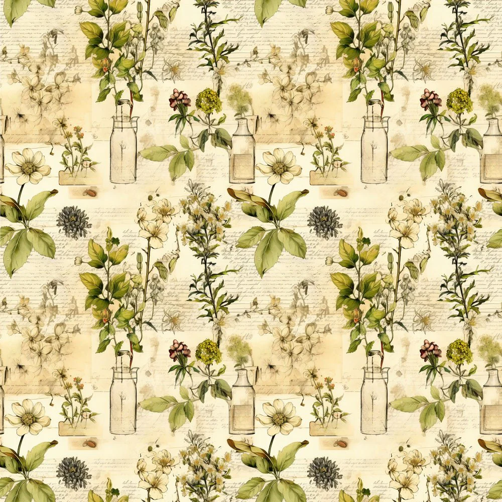 Wild Earth Apothecary Pattern #6 Fabric