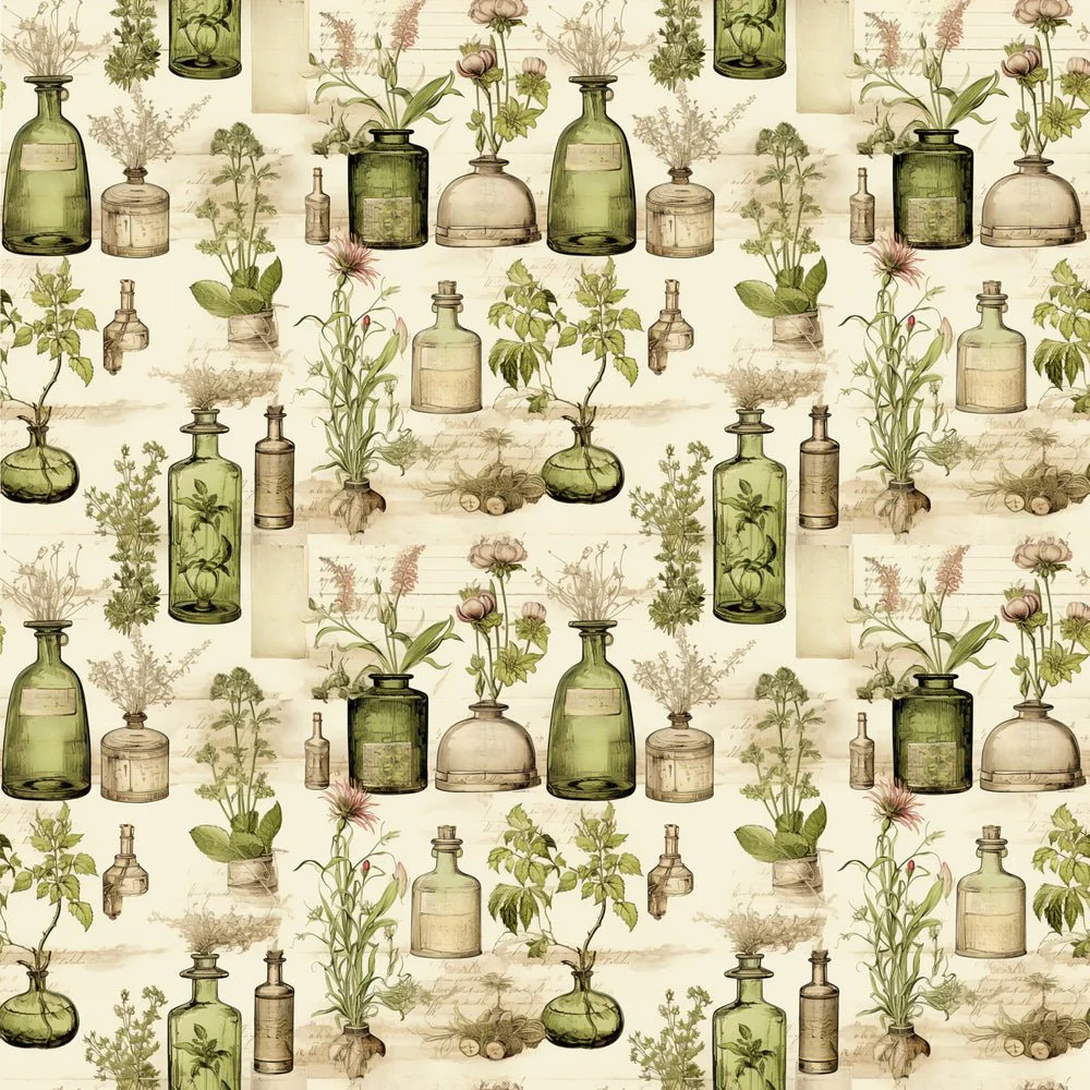 Wild Earth Apothecary Pattern #8 Fabric