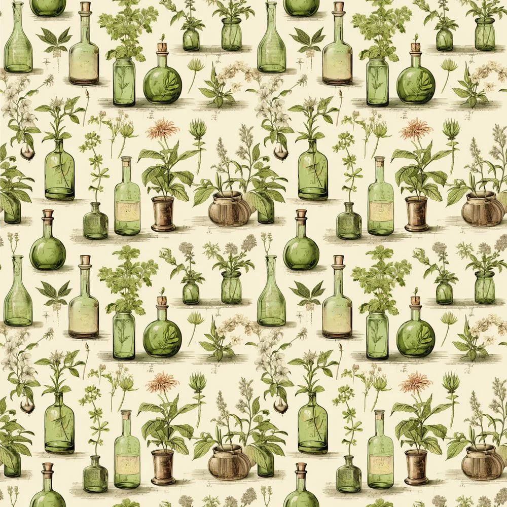 Wild Earth Apothecary Pattern #9 Fabric
