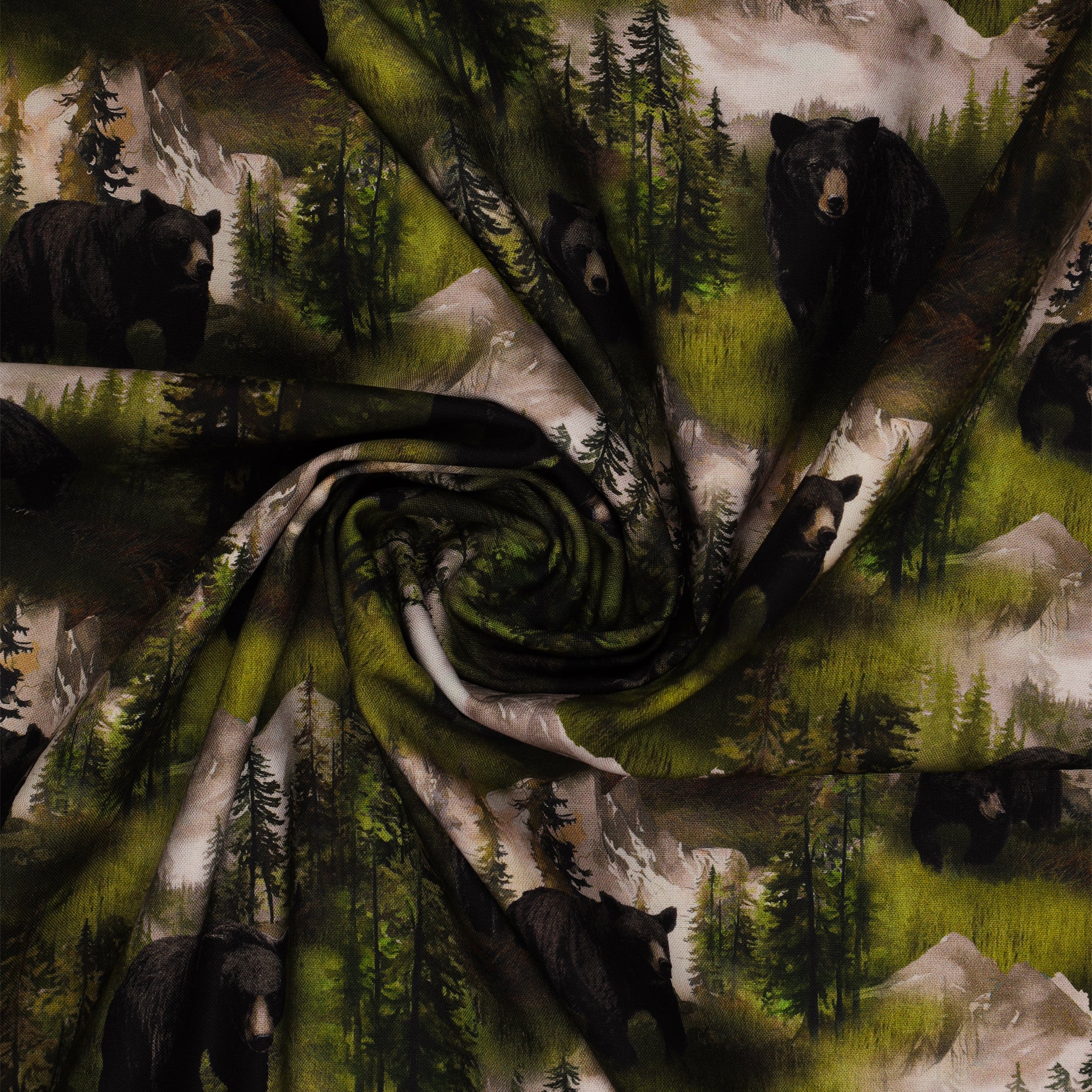 Wild Kingdom Fabric Collection - Black Bear - Image 2