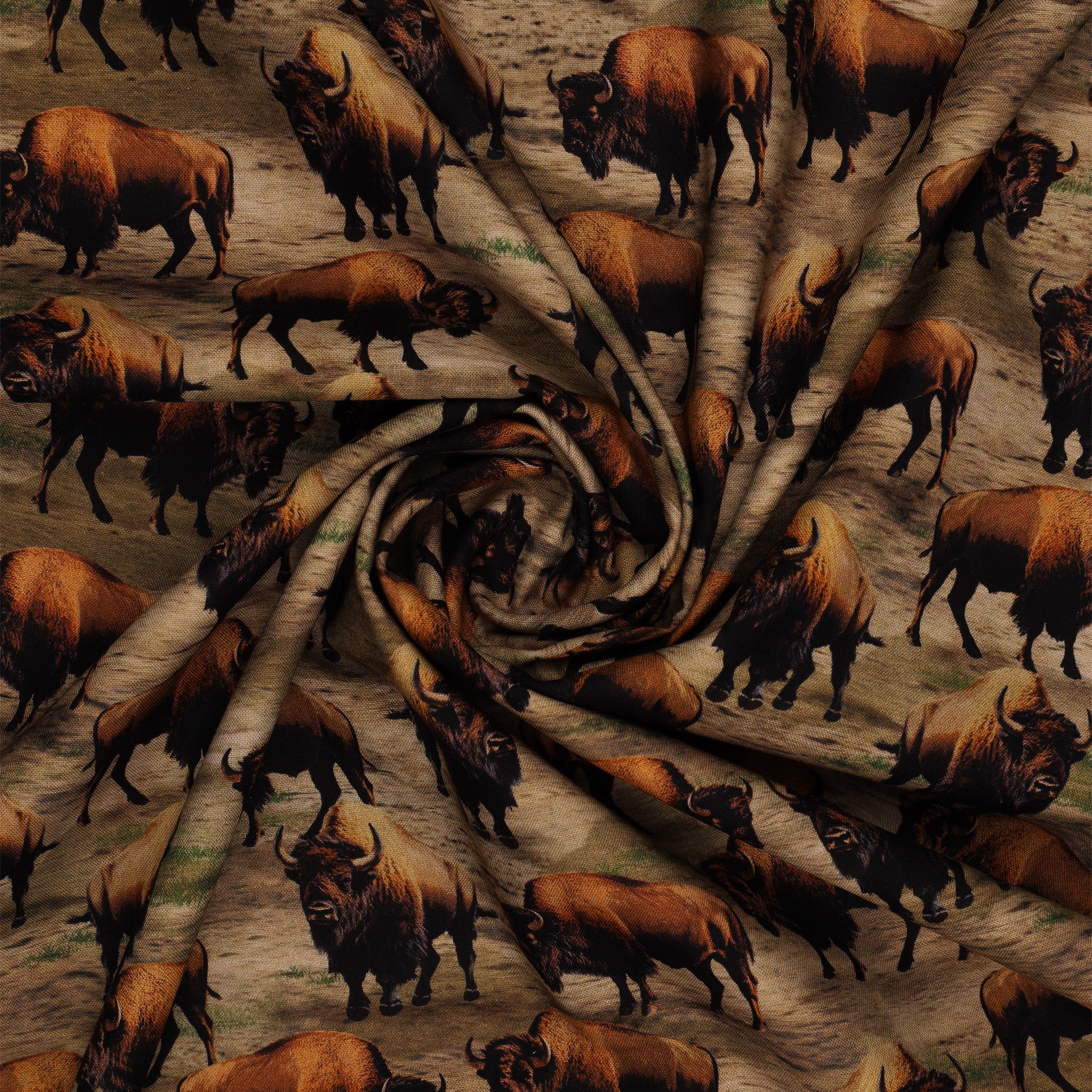 Wild Kingdom Fabric Collection - Burly Bison - Image 2