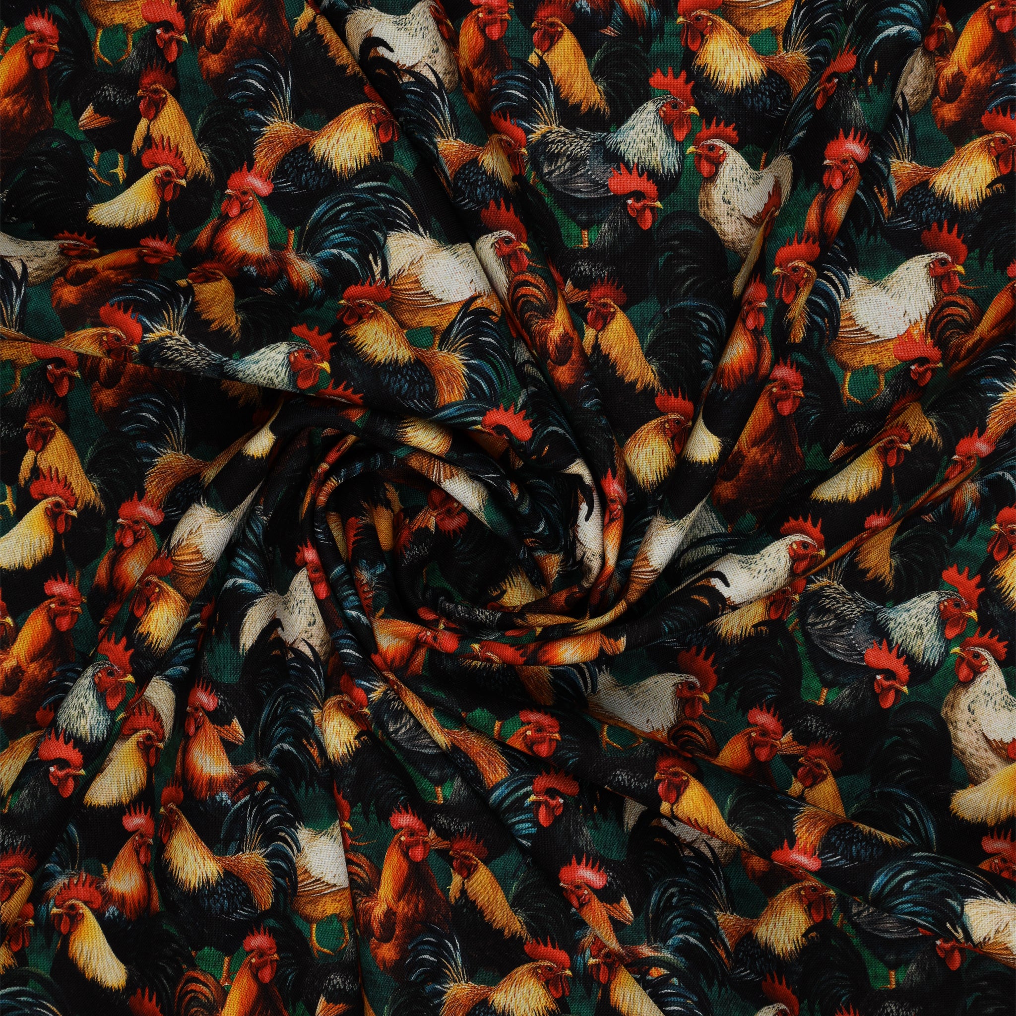 Wild Kingdom Fabric Collection - Debonair Roosters - Image 2