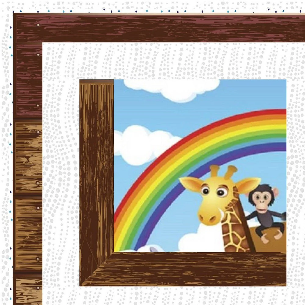 Window to the World, Noah's Ark Quilt Kit - 40" x 40" - Image 2