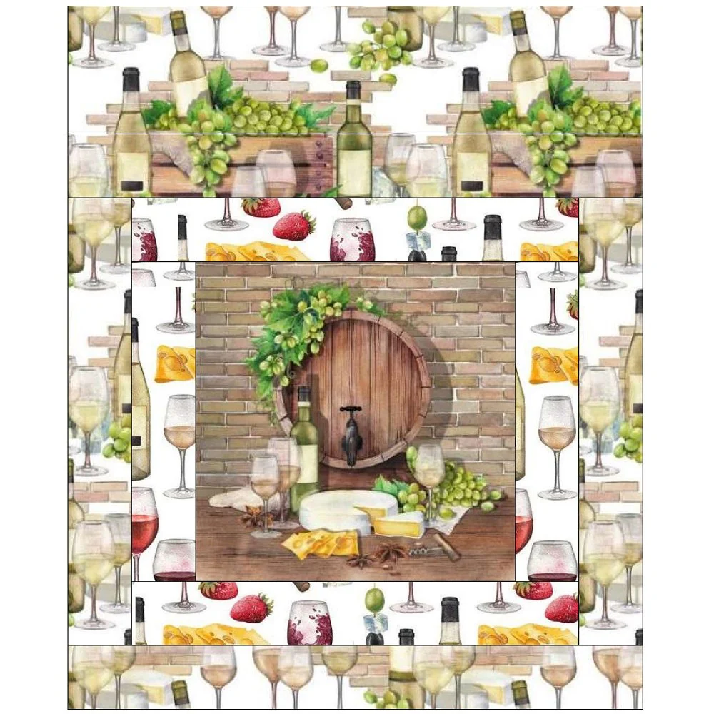 Wine Not? Mini Wall Hanging 9" x 9" - Image 2
