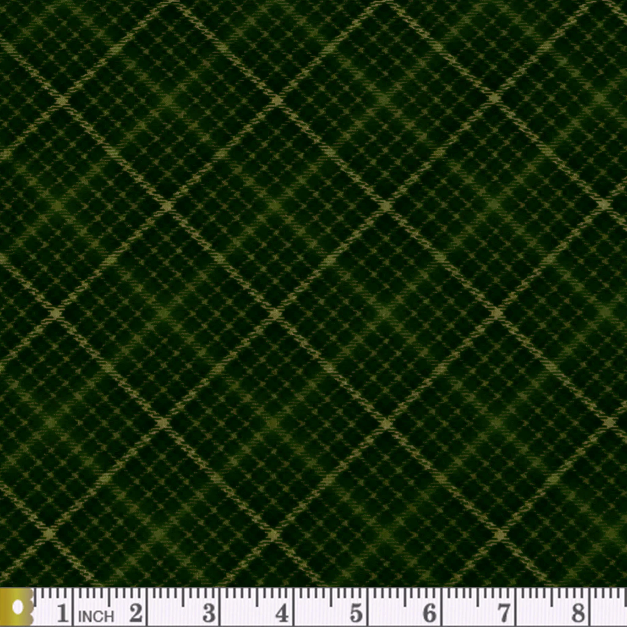 Winter In The Pines Fabric Collection - Festive Tartan Dark Pine - Image 2
