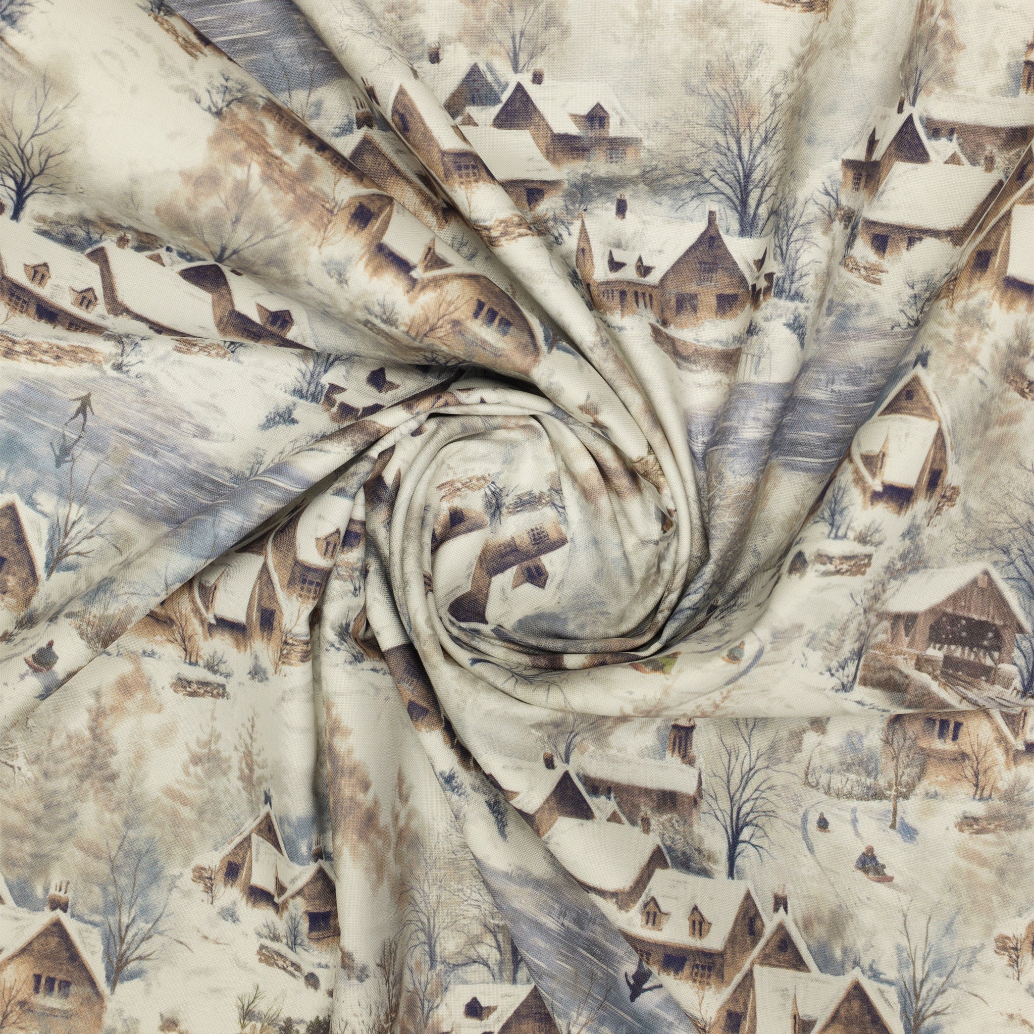 Winter Whisper Fabric Collection - Into the Village - Image 3