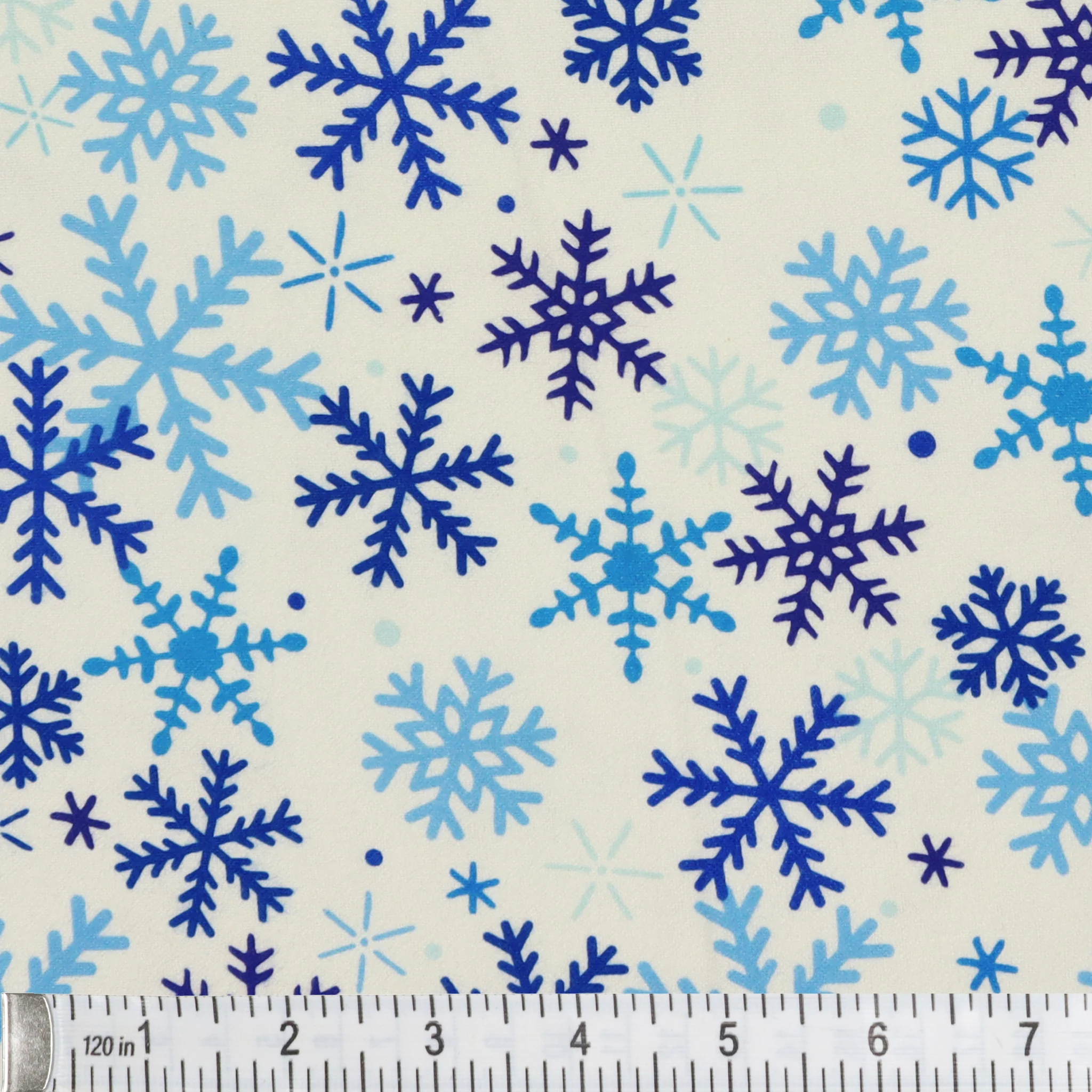 Winter Wonders Flannel Fabric Collection - Winter Snowflakes White - Image 2