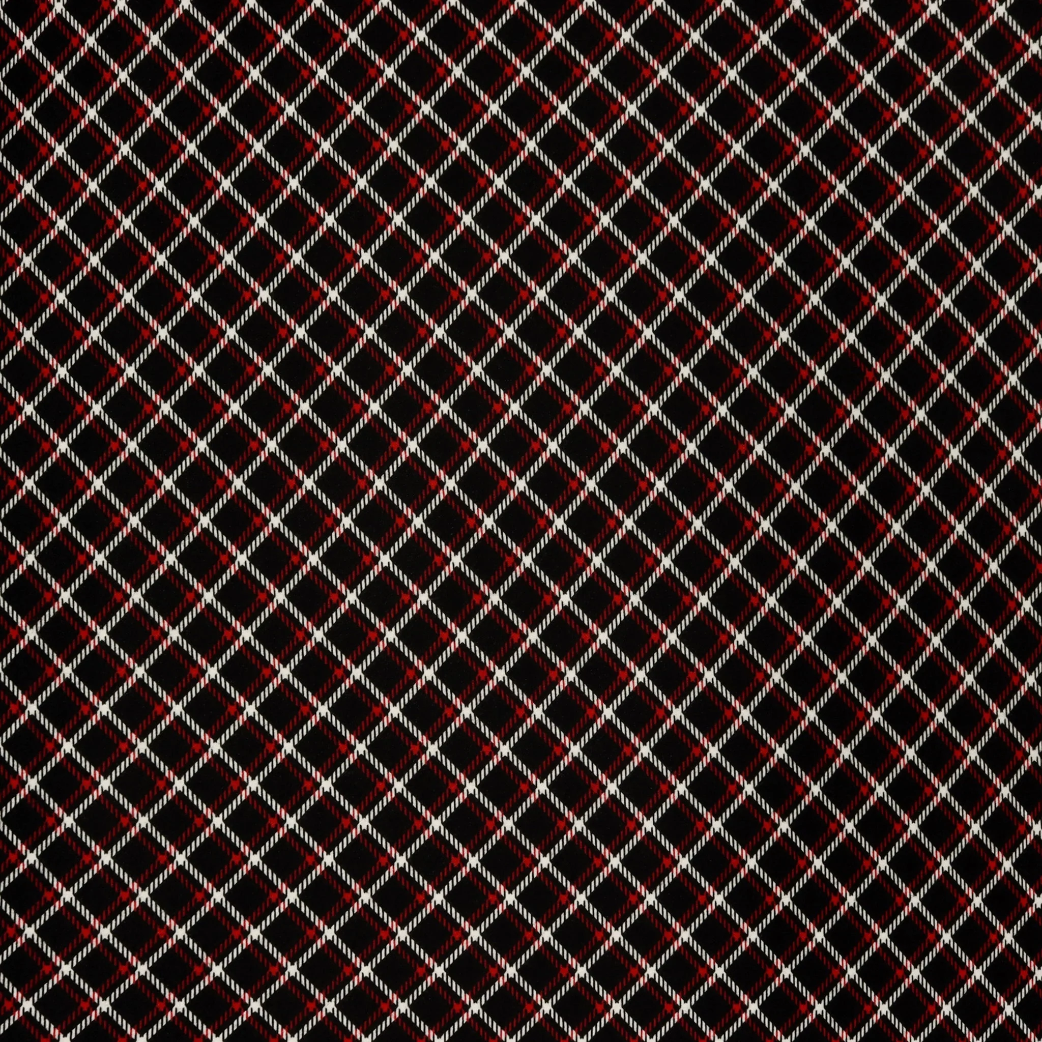 Winter Wonders Flannel Fabric Collection - Winter Wonders Plaid Black
