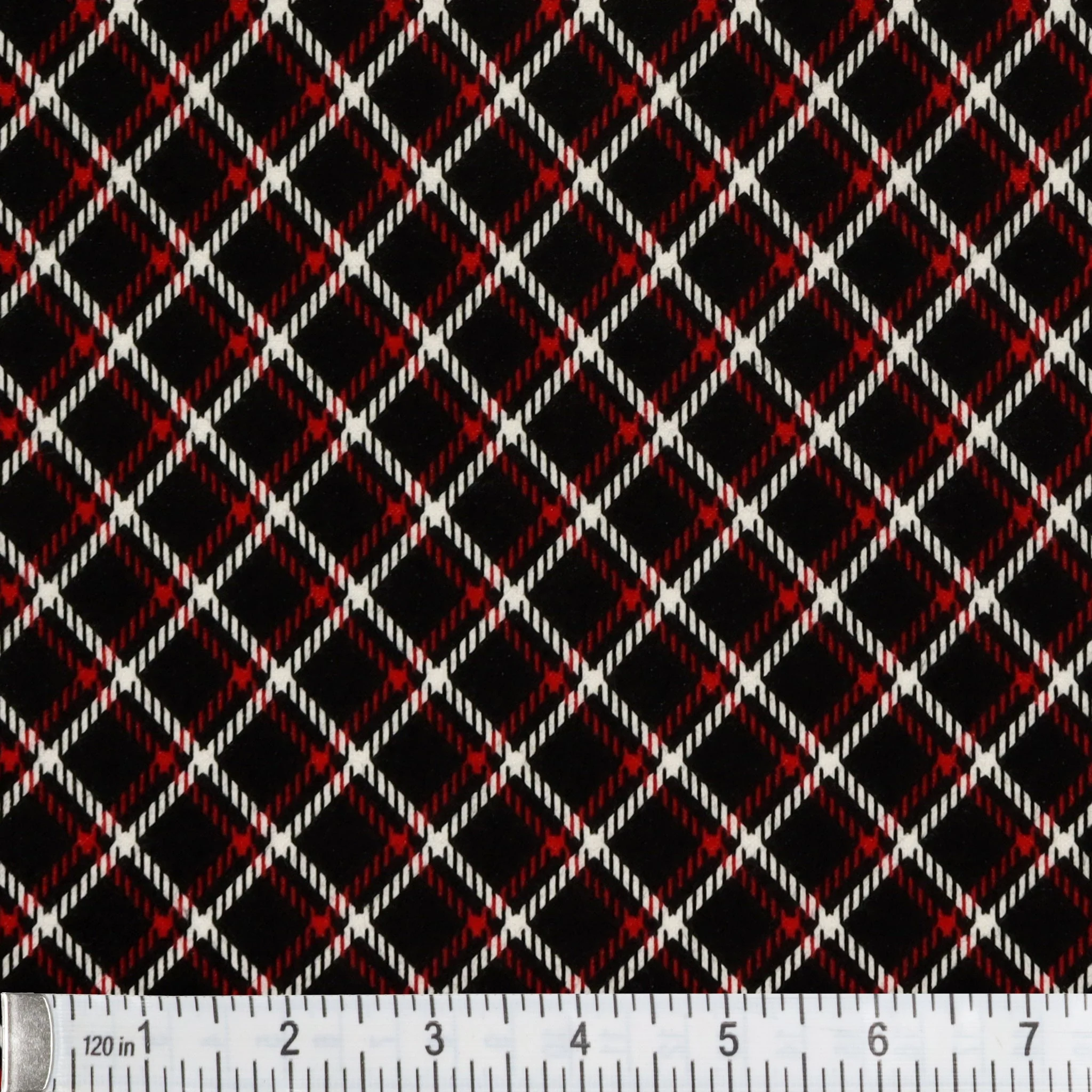 Winter Wonders Flannel Fabric Collection - Winter Wonders Plaid Black - Image 2