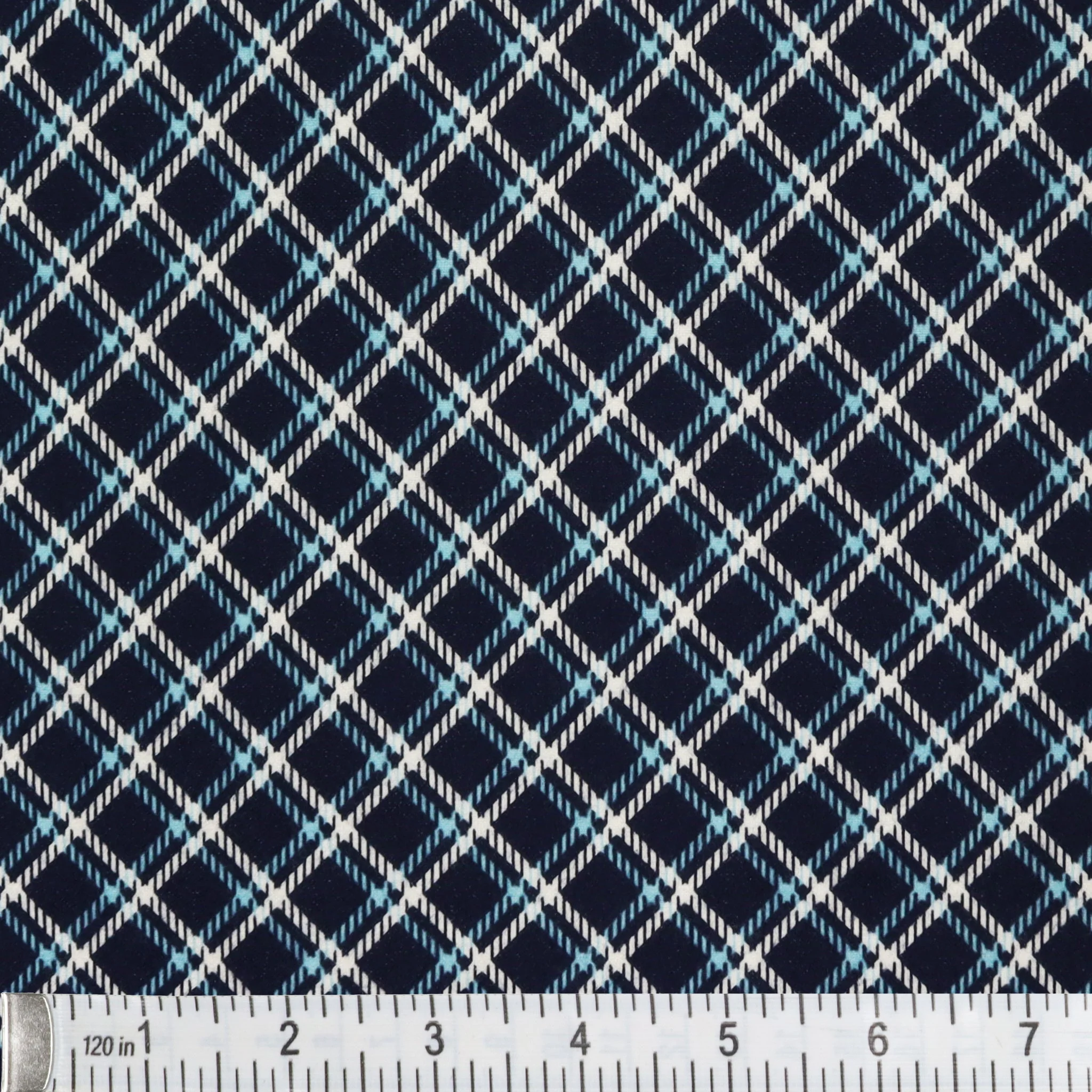 Winter Wonders Flannel Fabric Collection - Winter Wonders Plaid Blue - Image 2