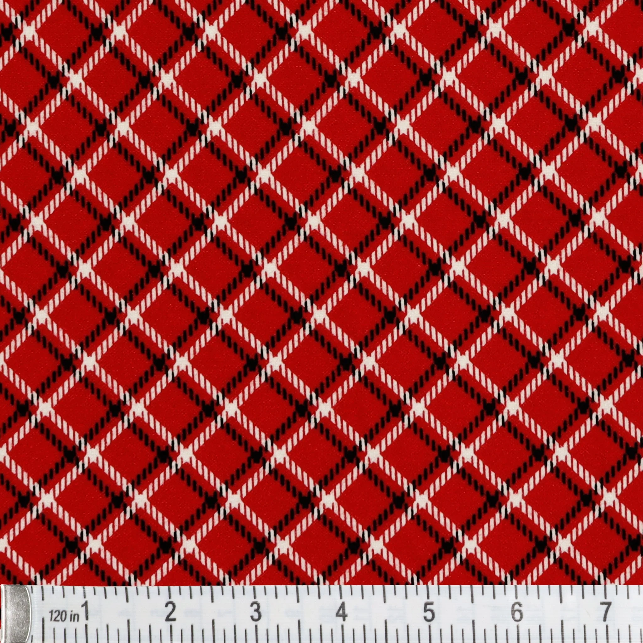 Winter Wonders Flannel Fabric Collection - Winter Wonders Plaid Red - Image 2