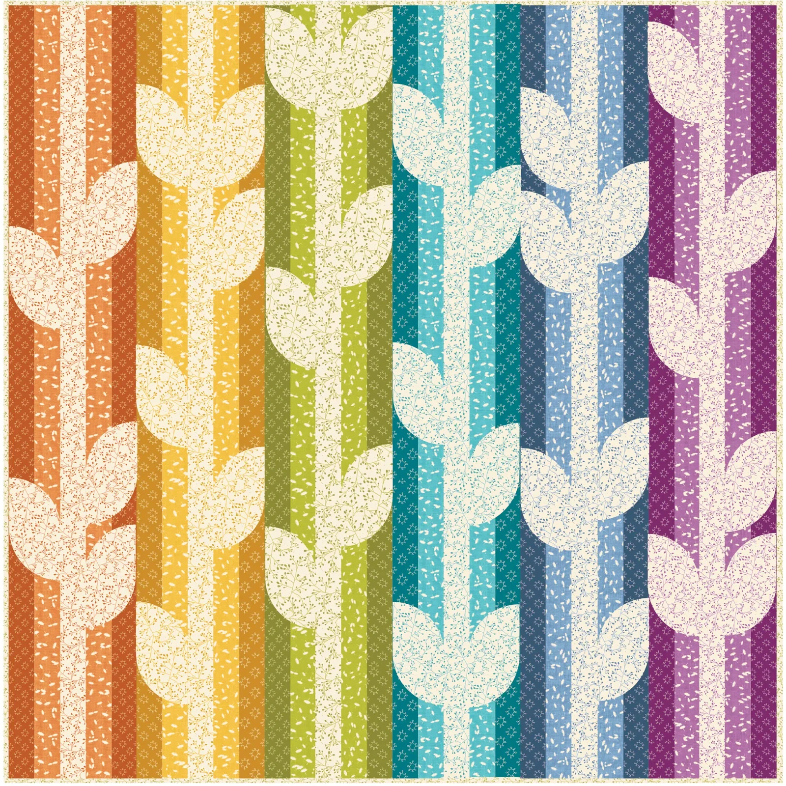 Wishflower Fabric Collection - Dandy Dark Gold - Image 6