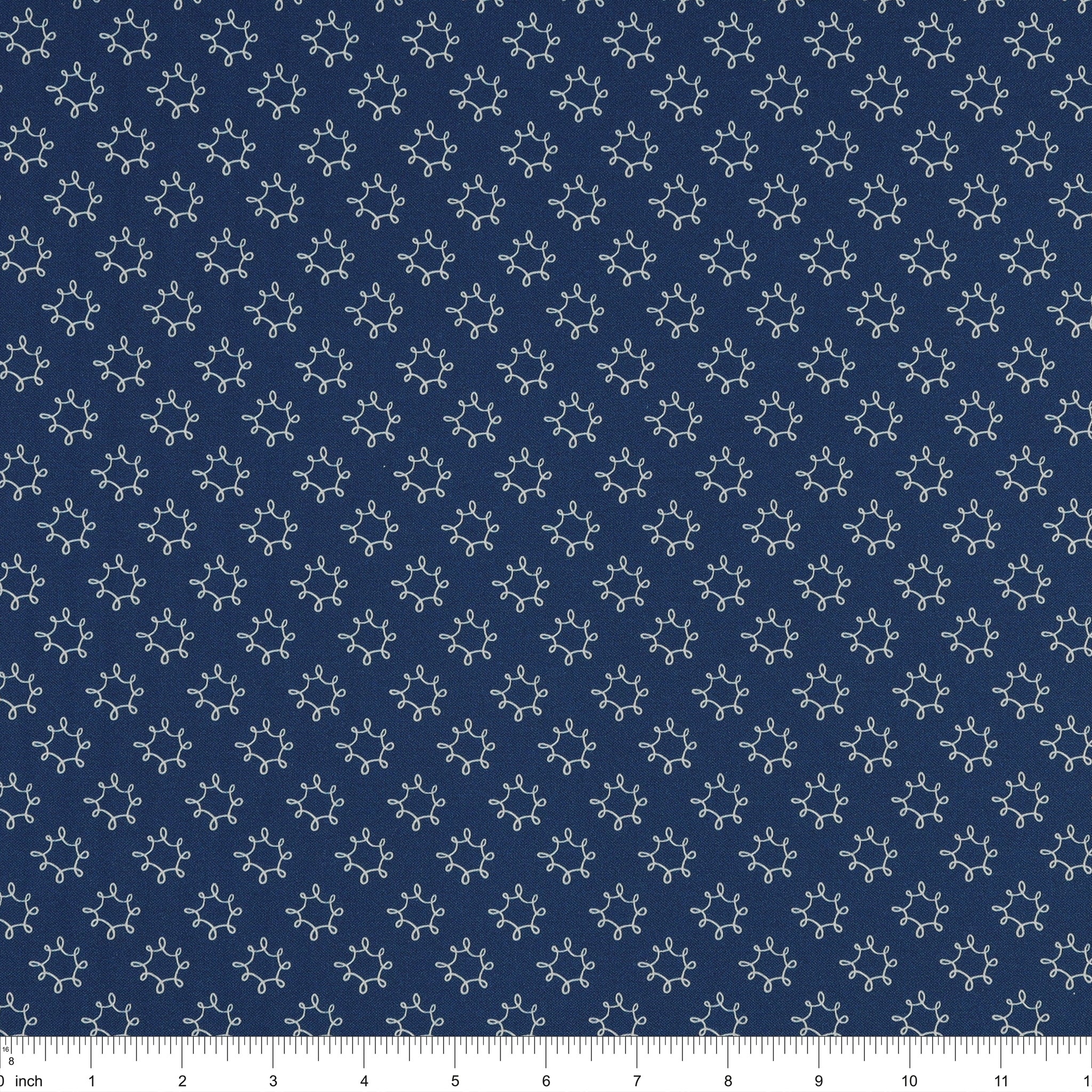 Wishflower Fabric Collection - Dandy Dark Blue - Image 3