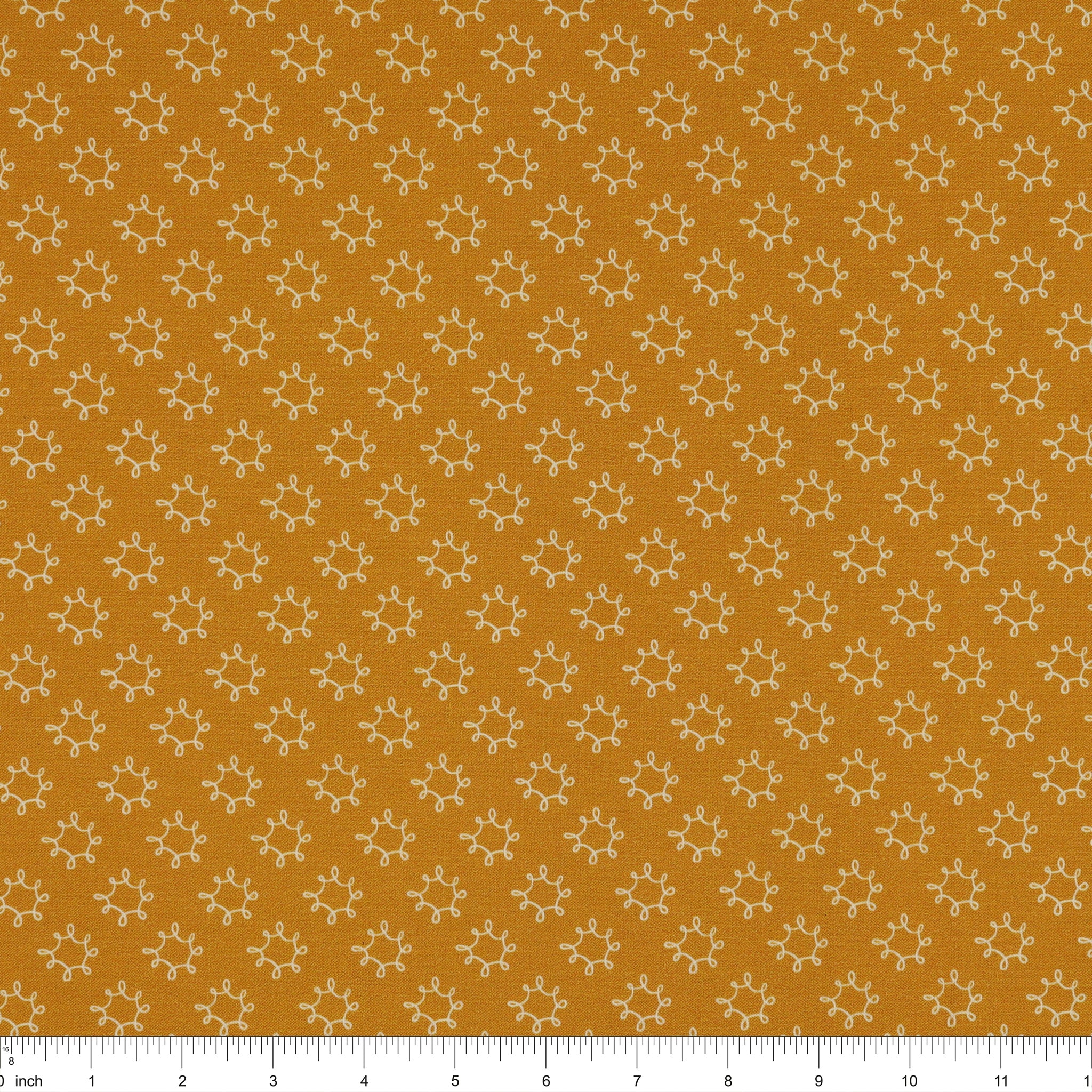 Wishflower Fabric Collection - Dandy Dark Gold - Image 3