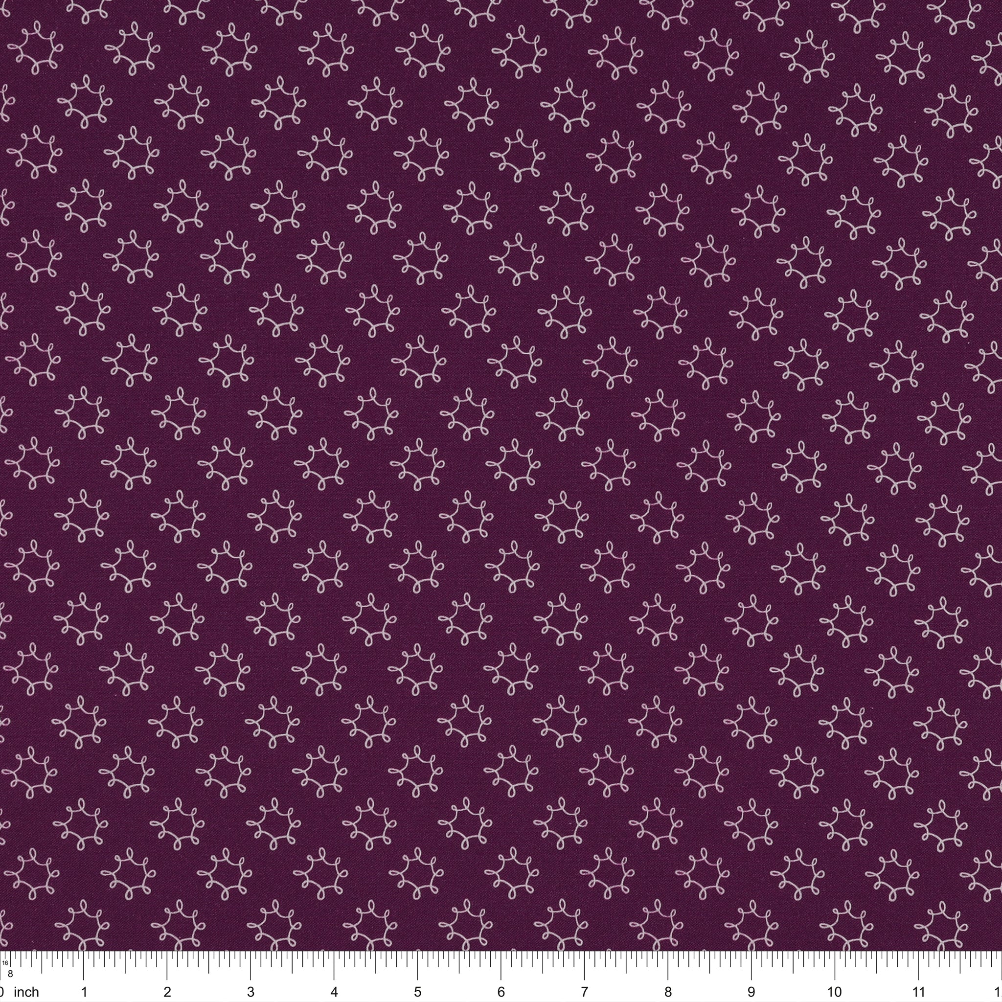 Wishflower Fabric Collection - Dandy Dark Purple - Image 3