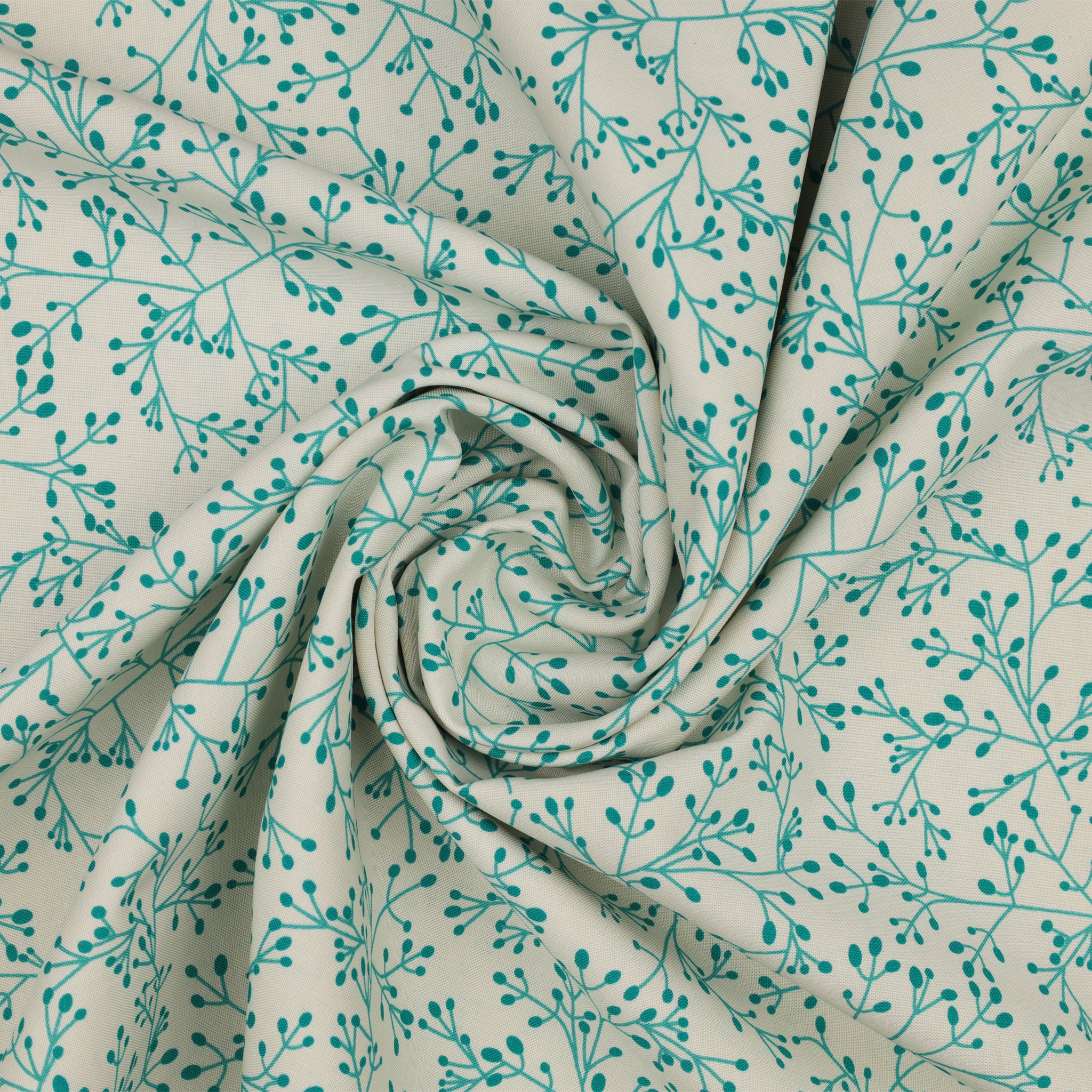 Wishflower Fabric Collection - Tallium Tangle Teal - Image 2