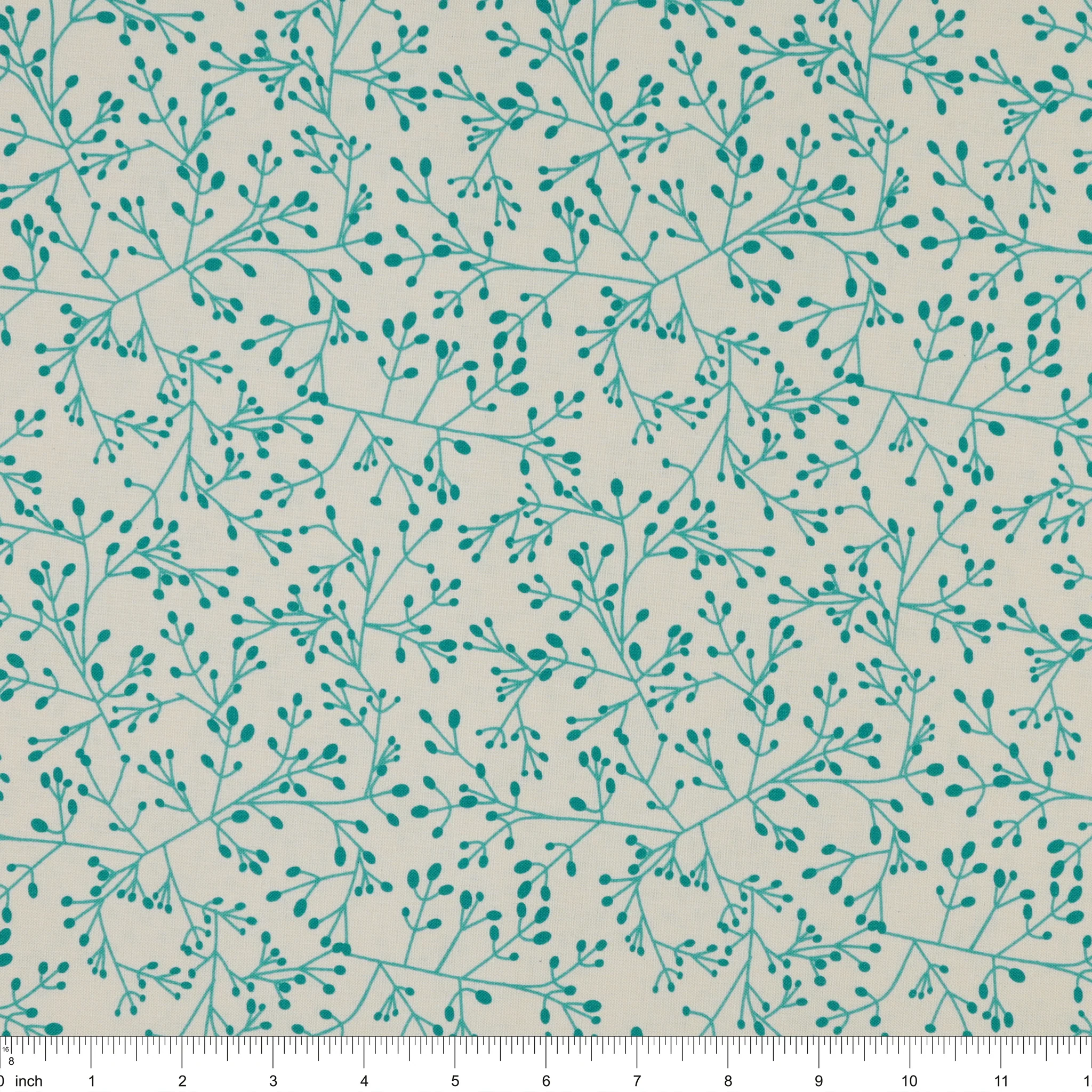 Wishflower Fabric Collection - Tallium Tangle Teal - Image 3