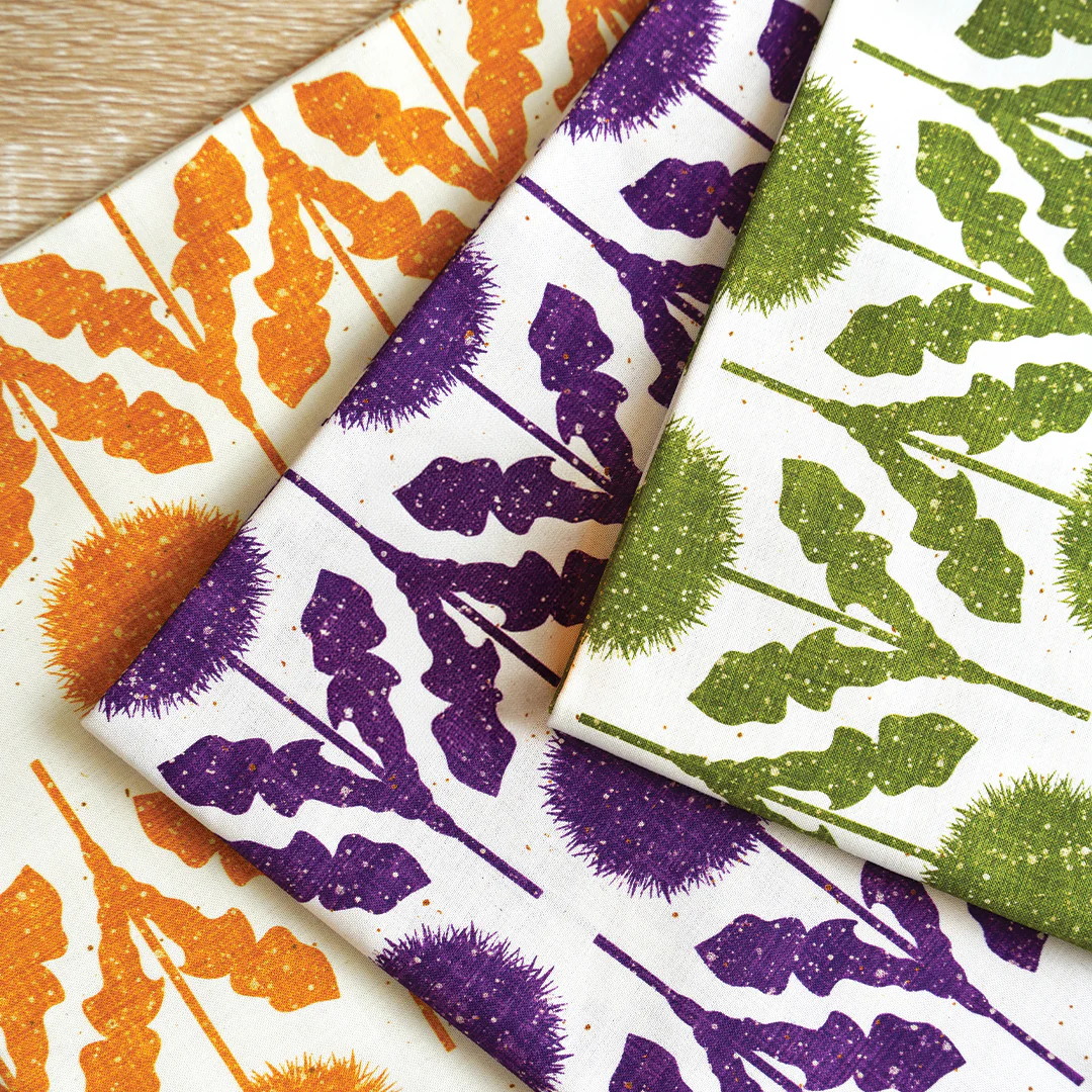 Wishflower Fabric Collection - Wishflower Border Moss - Image 5