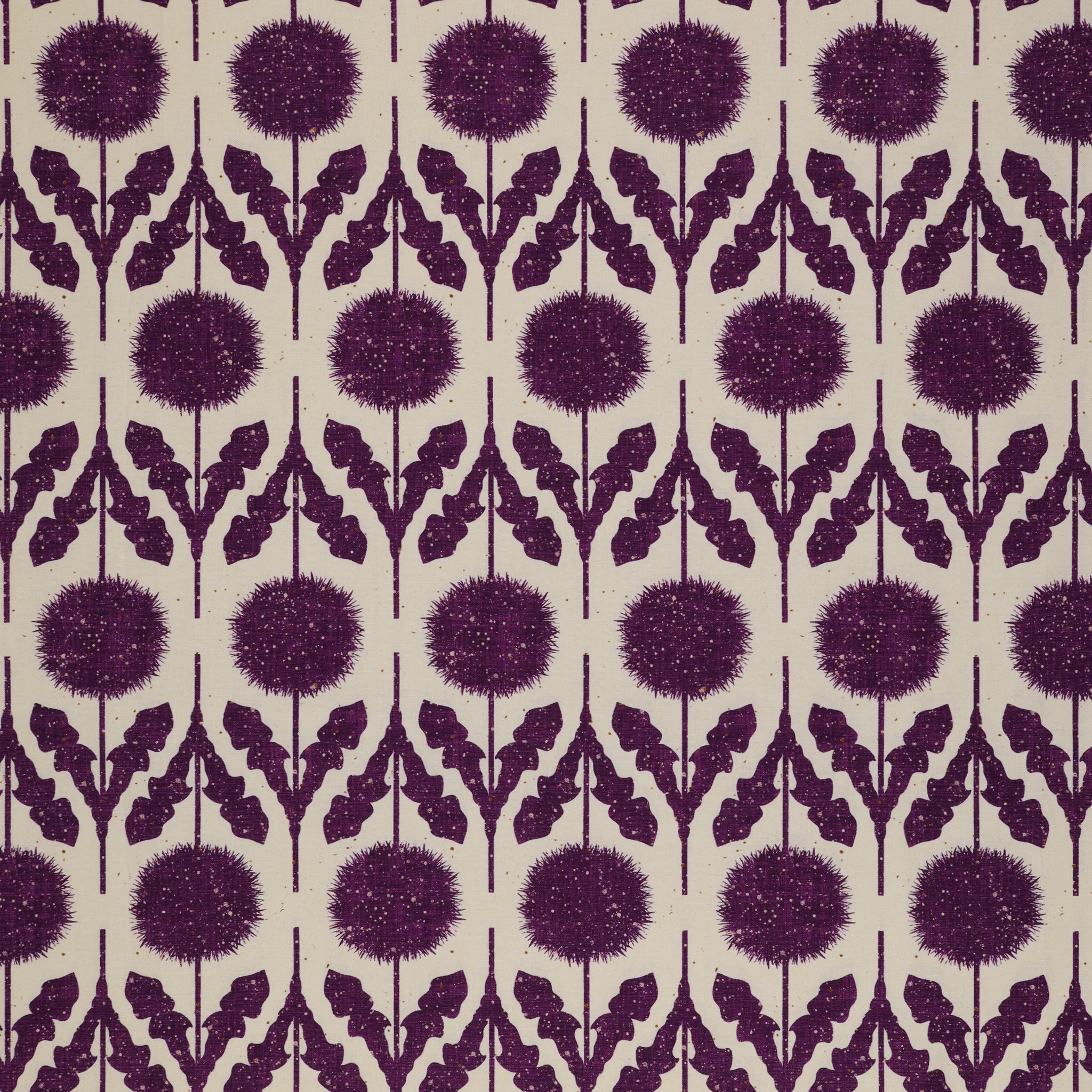 Wishflower Fabric Collection - Wishflower Border Purple