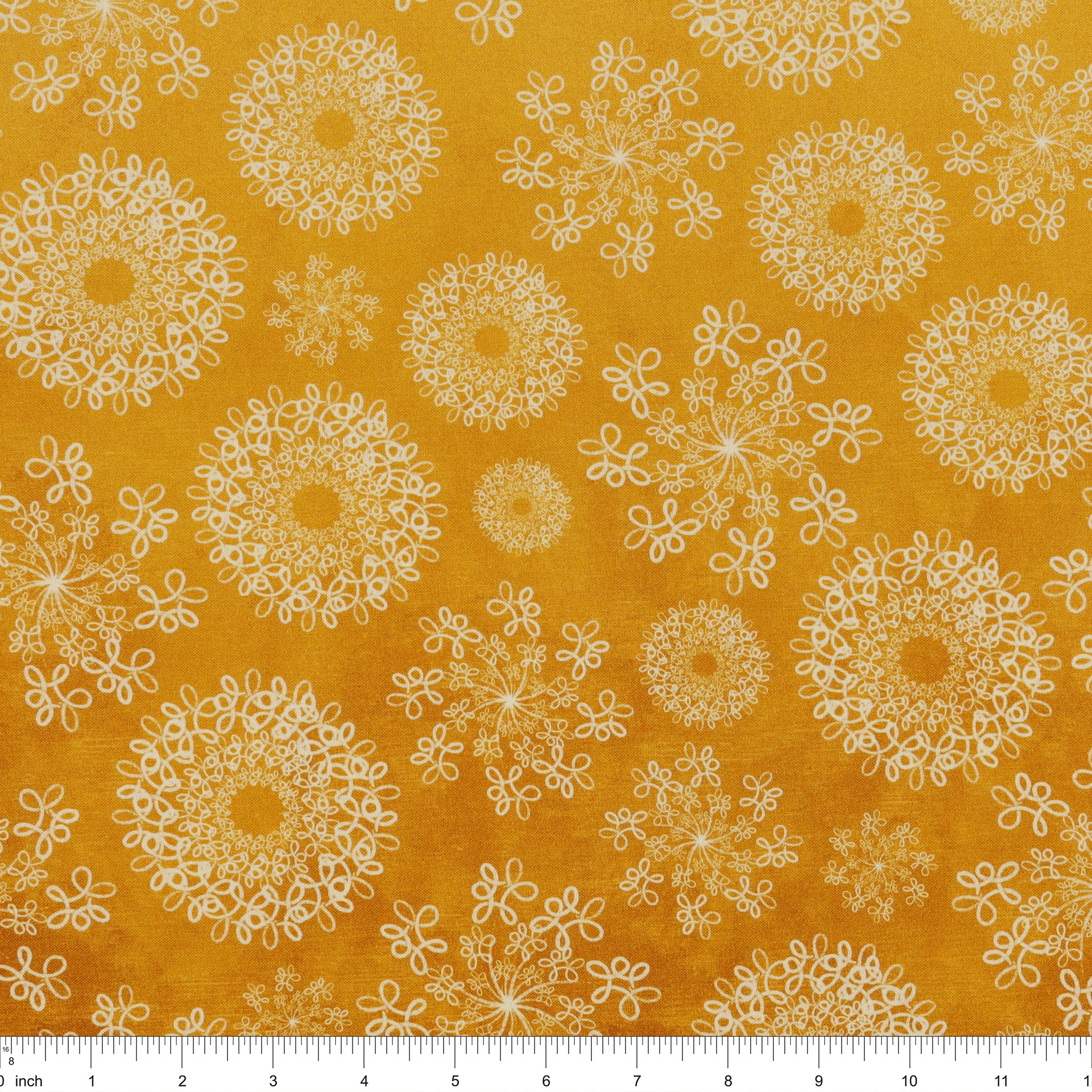 Wishflower Fabric Collection - Wishflower Ombre Orange/Gold - Image 3