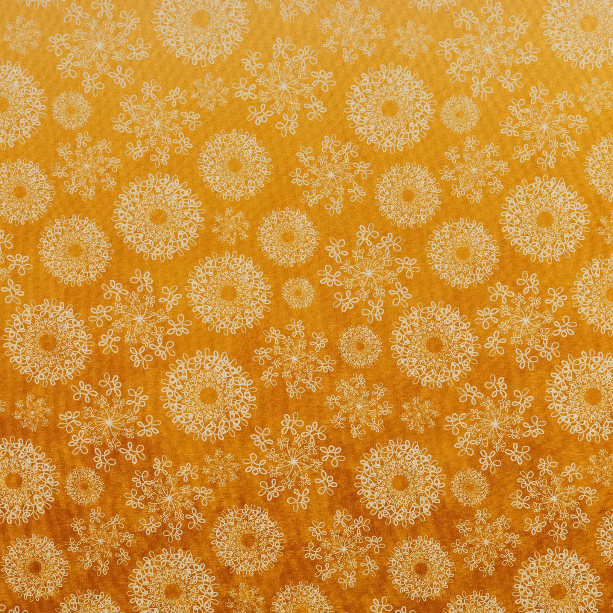 Wishflower Fabric Collection - Wishflower Ombre Orange/Gold - Image 4