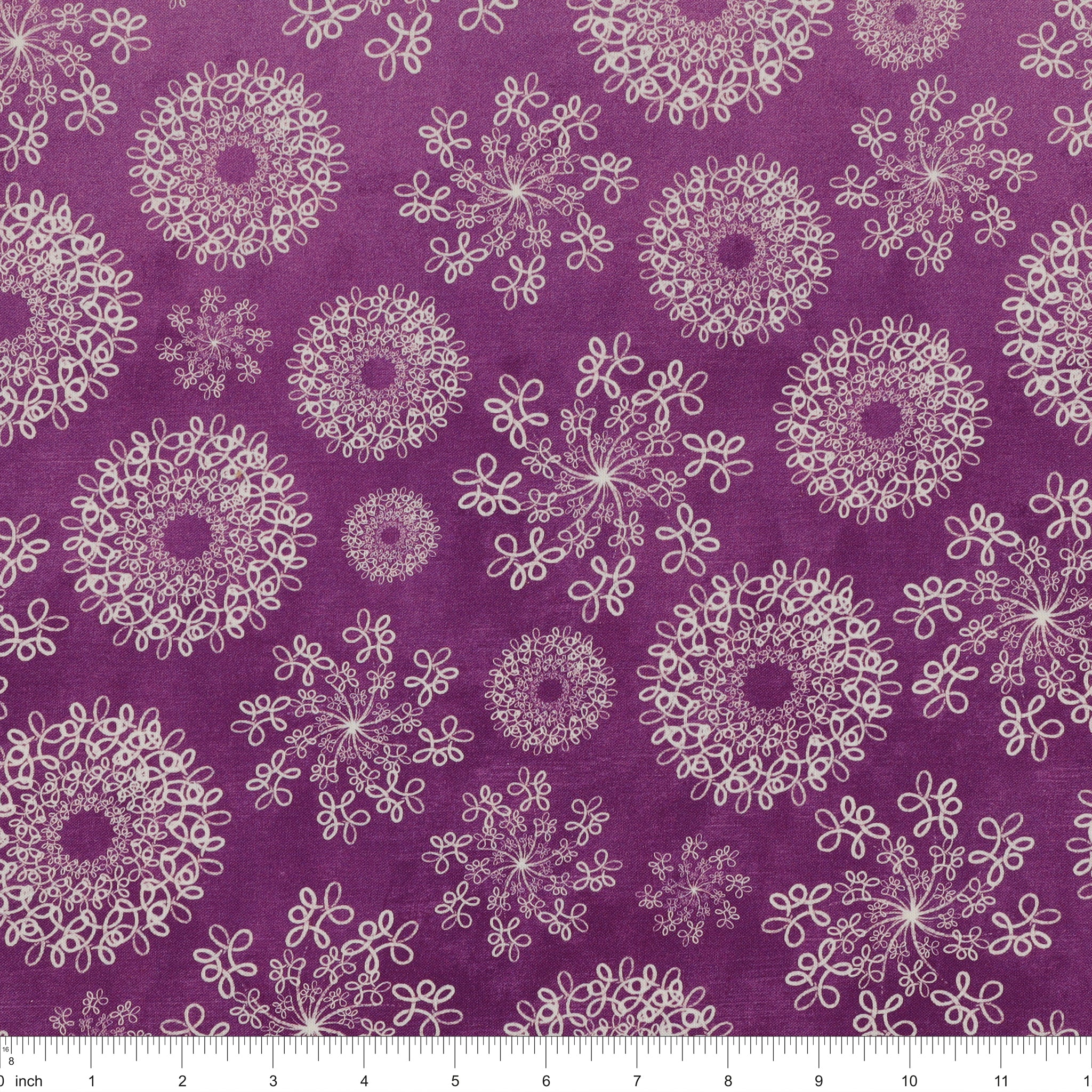 Wishflower Fabric Collection - Wishflower Ombre Purple/Blue - Image 3