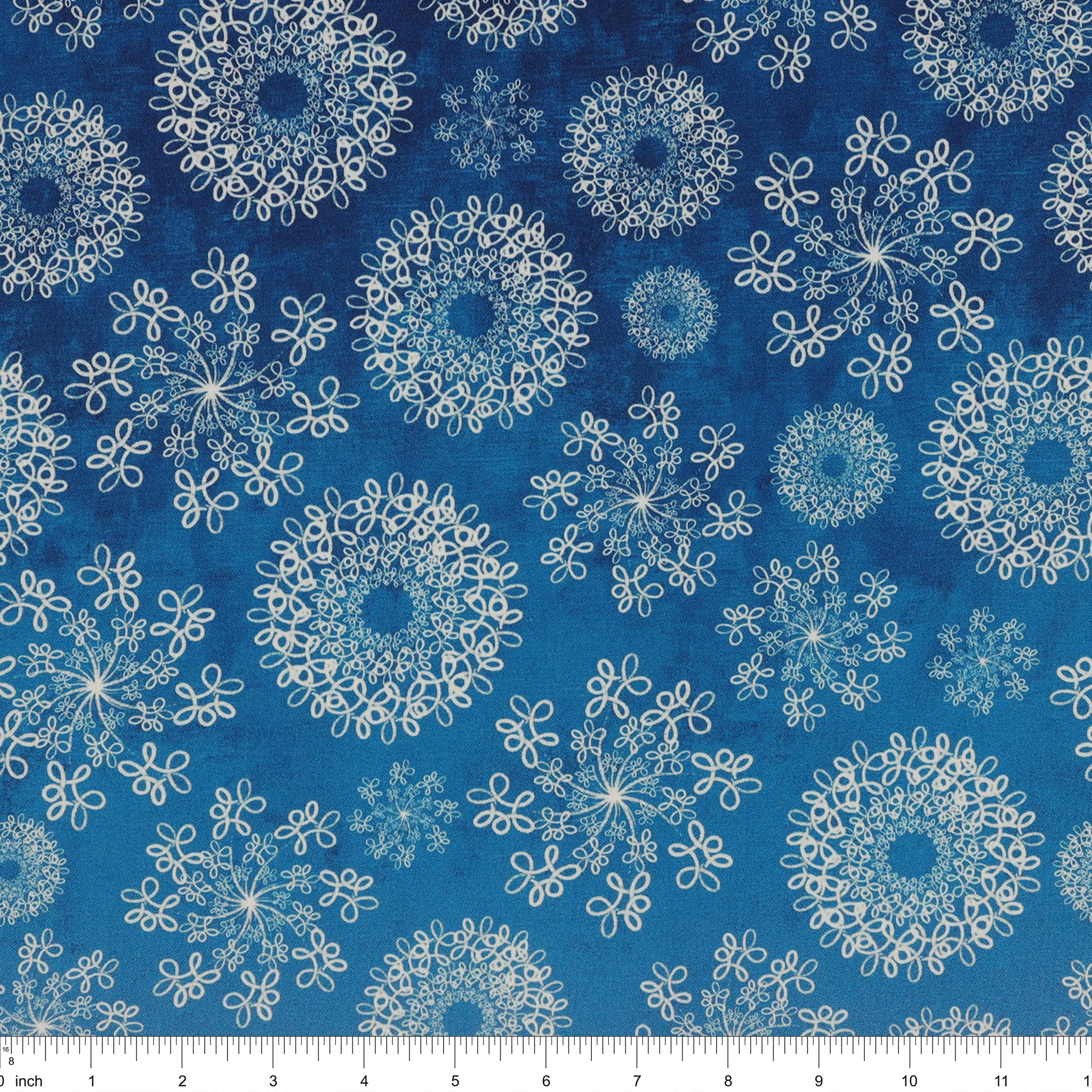 Wishflower Fabric Collection - Wishflower Ombre Purple/Blue - Image 5