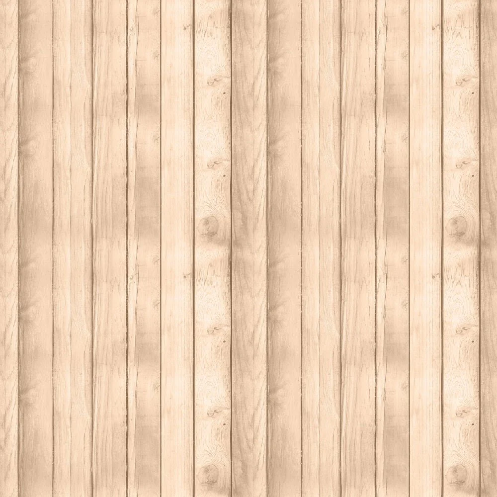 Wood Planks Fabric - Tan