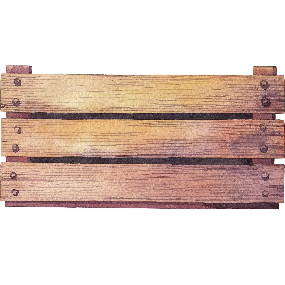 Wooden Crate Fabric Panel