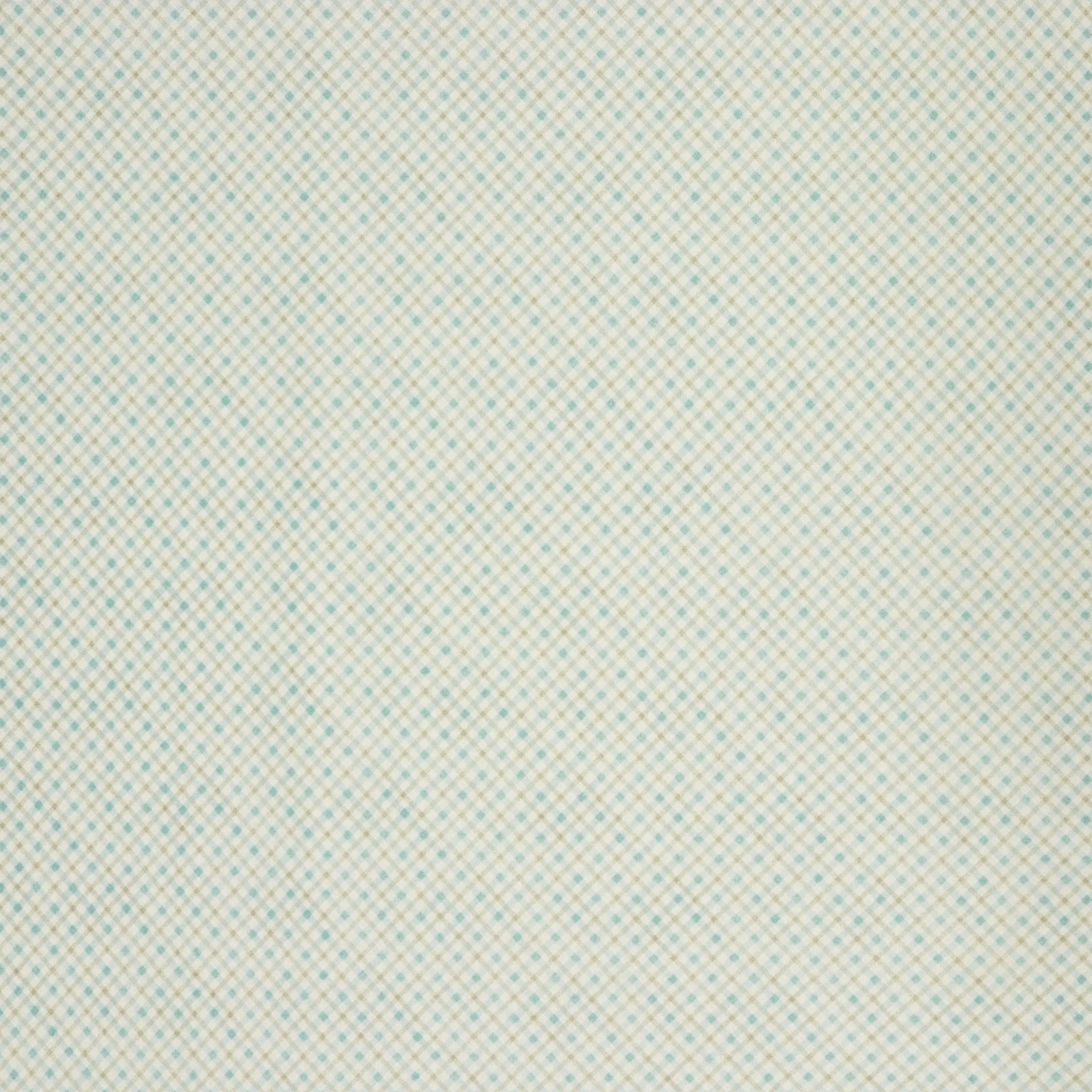 Woodland Wonderland Fabric Collection - Little Plaid Blue/Tan
