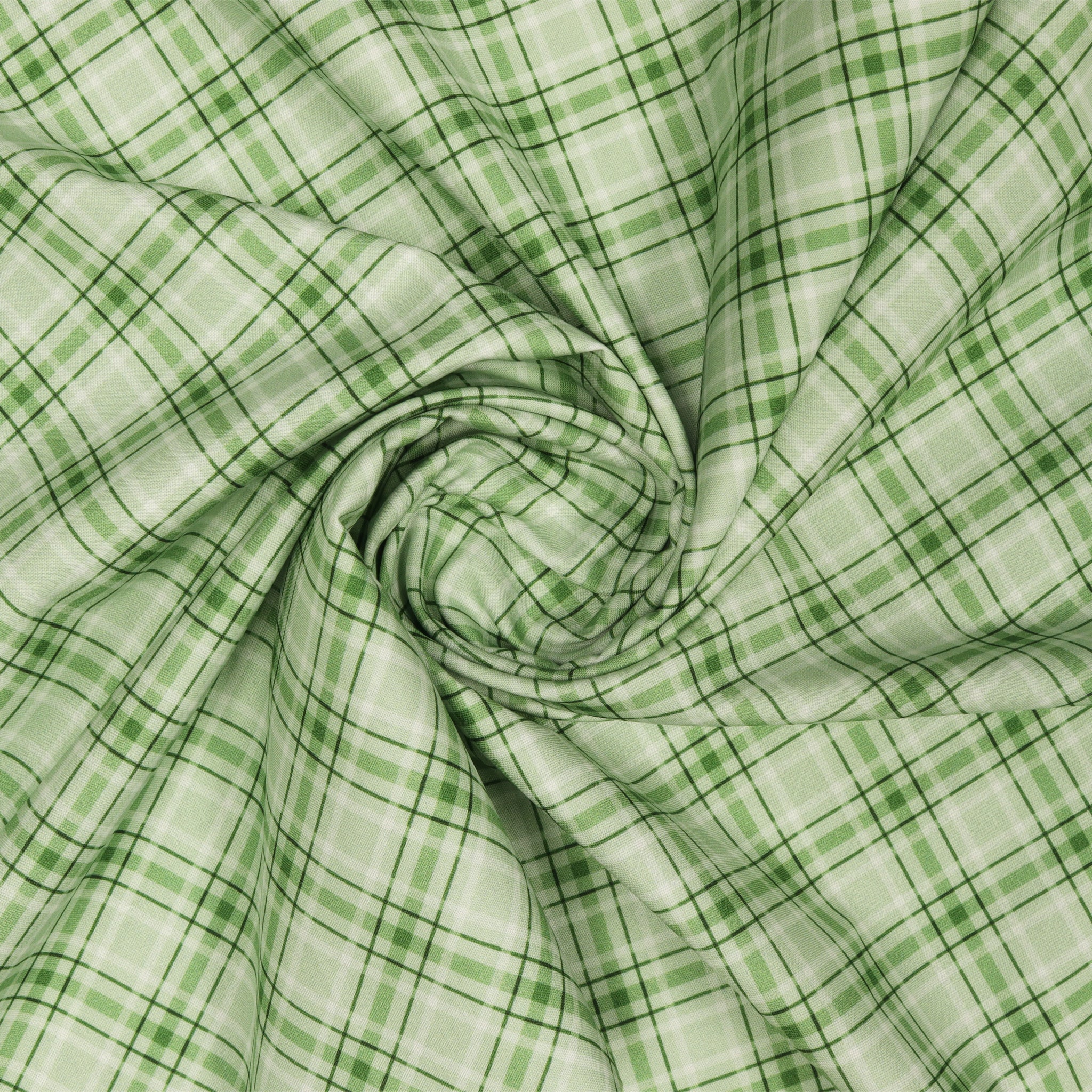 Woodland Wonderland Fabric Collection - Plaid Wonderland Green - Image 2