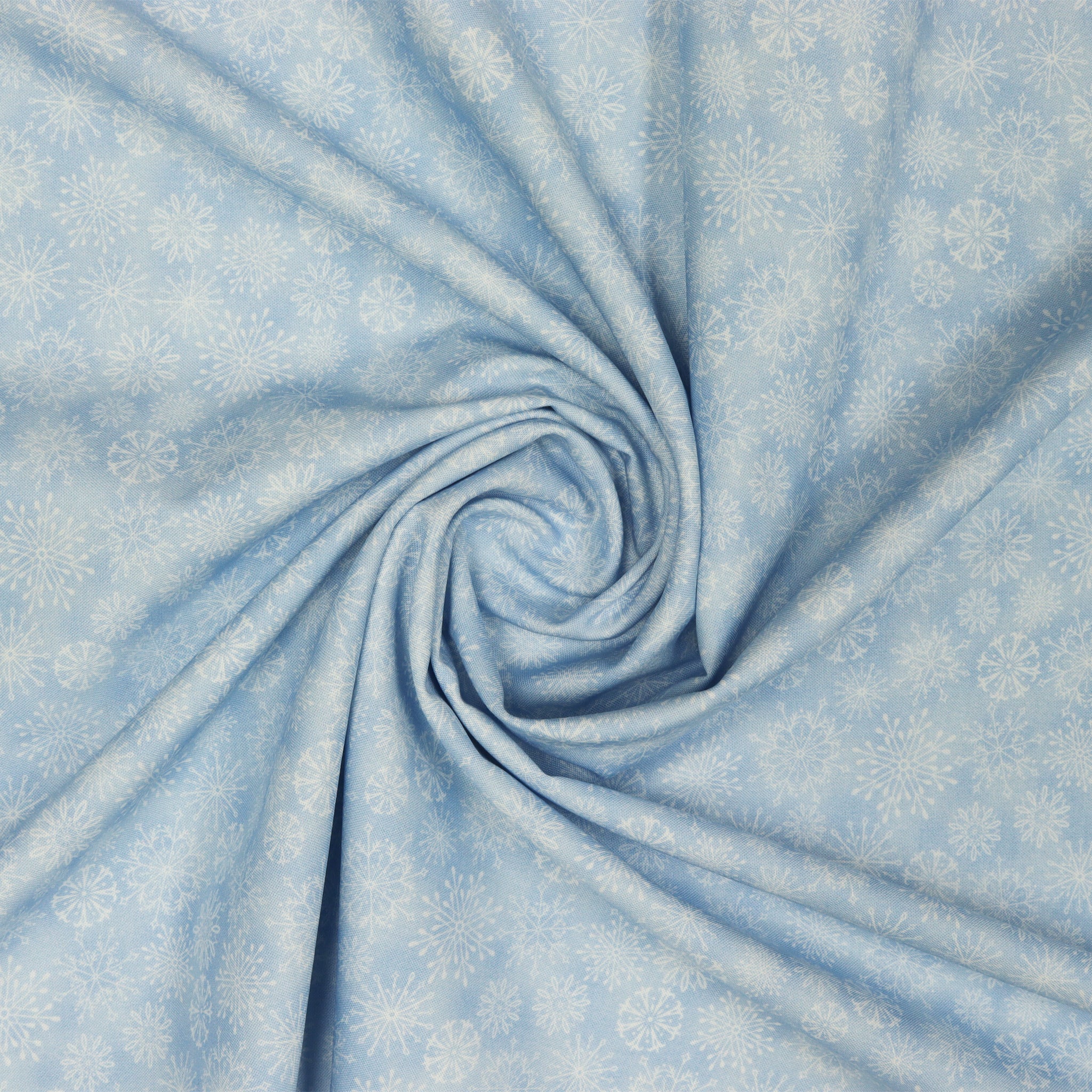 Woodland Wonderland Fabric Collection - Snowflake Wonderland Light Blue - Image 2
