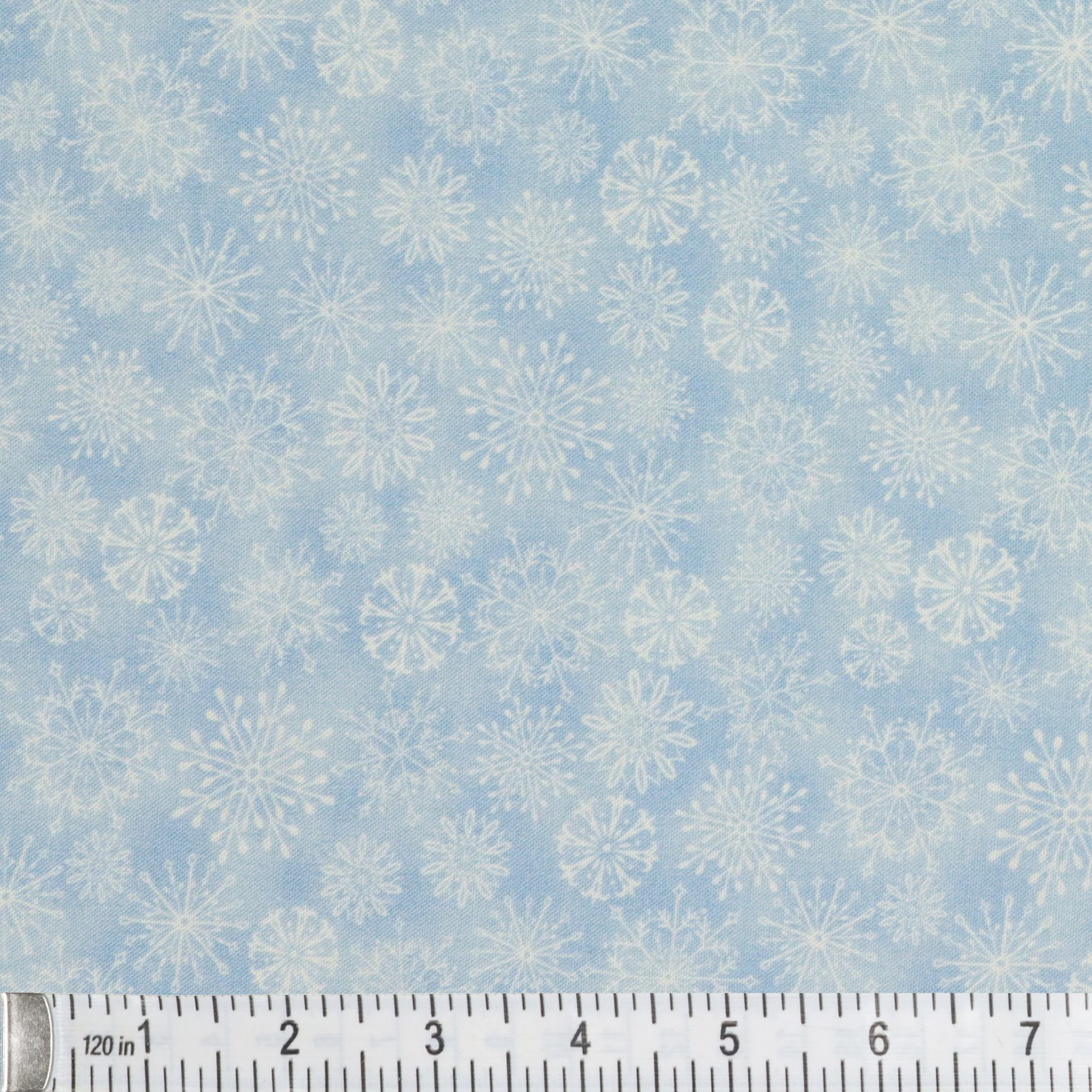Woodland Wonderland Fabric Collection - Snowflake Wonderland Light Blue - Image 3