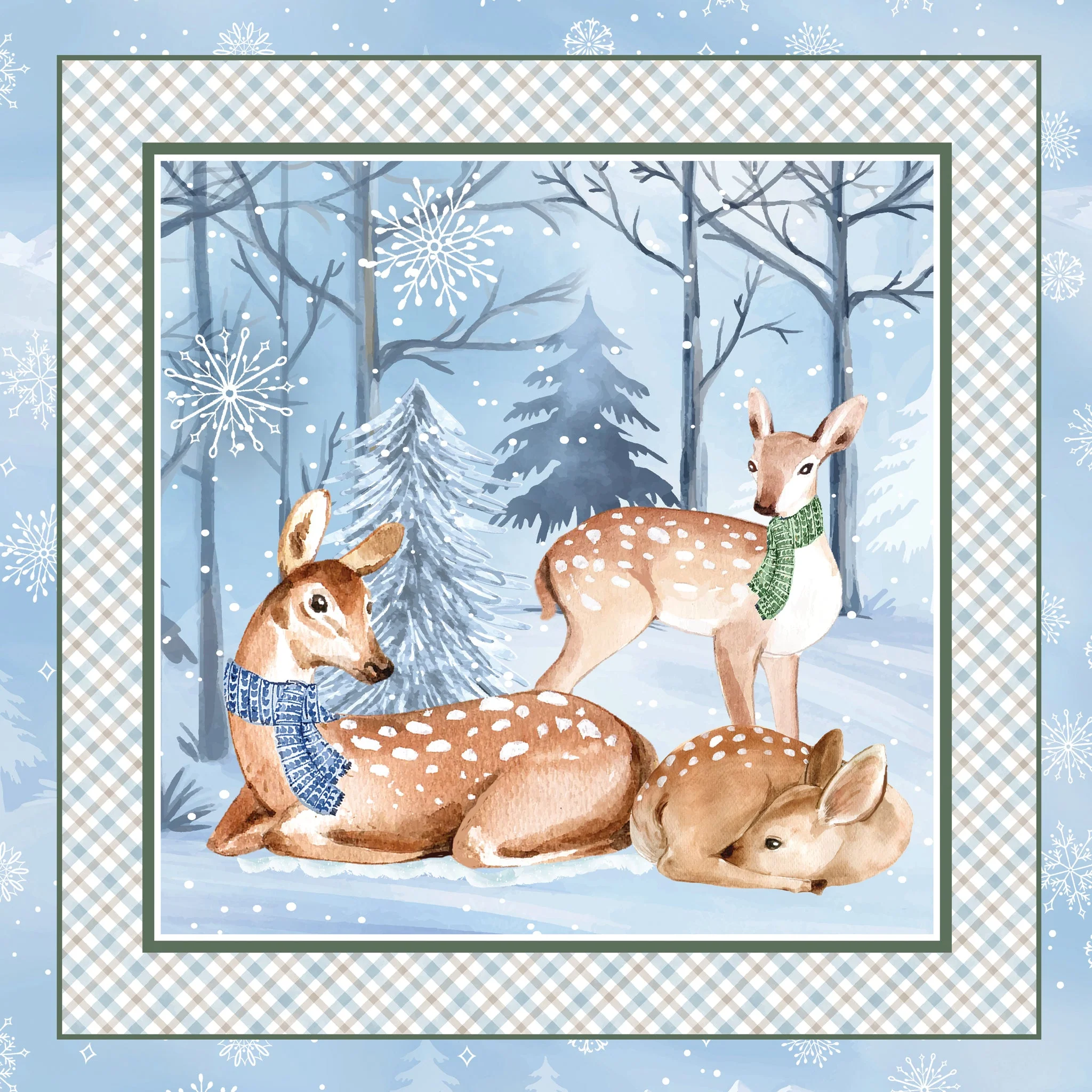 Woodland Wonderland Fabric Collection - Woodland Panel - Image 2