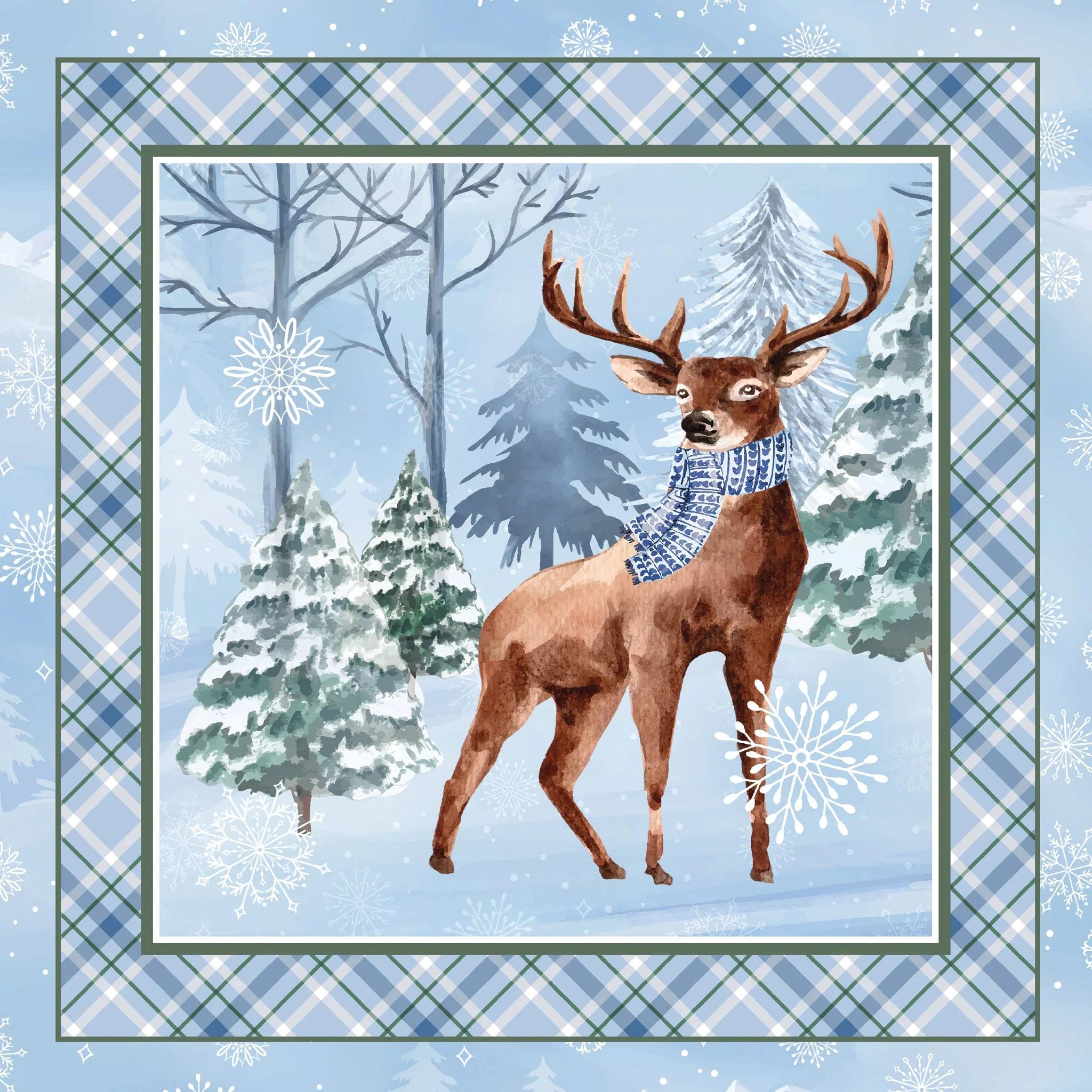 Woodland Wonderland Fabric Collection - Woodland Panel - Image 4