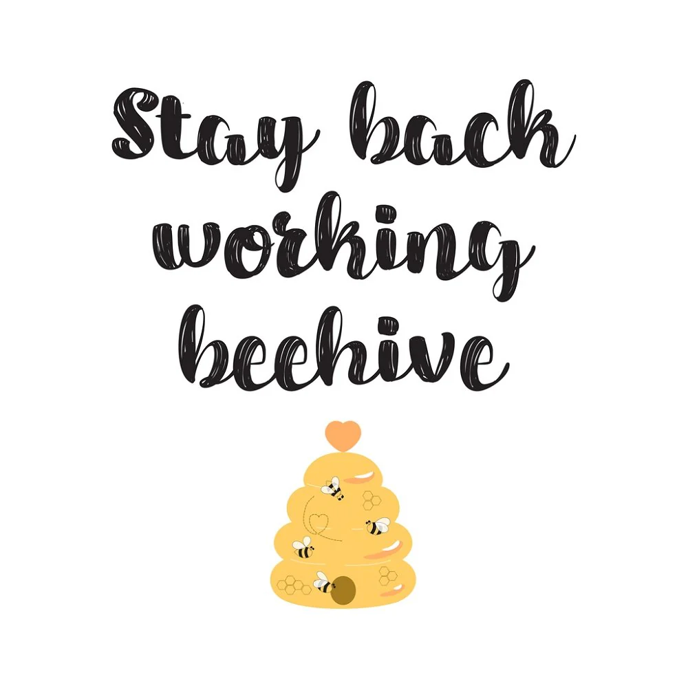 Working Beehive Fabric Panel