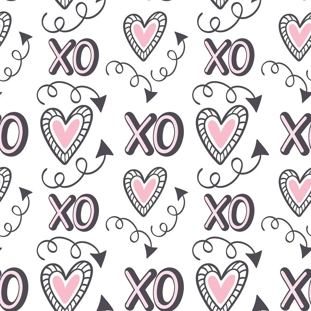 XOXO Hearts Pattern #17 Fabric