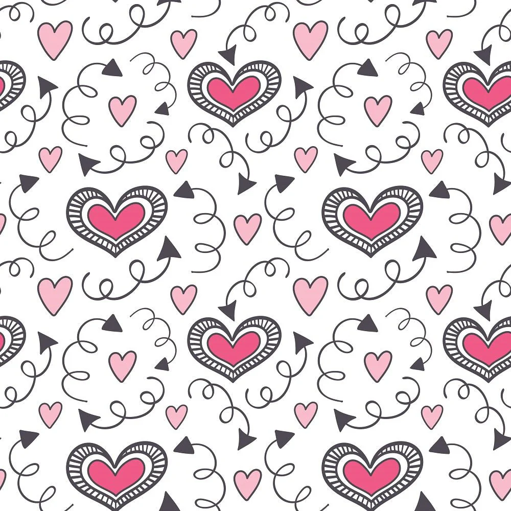 XOXO Hearts Pattern #18 Fabric