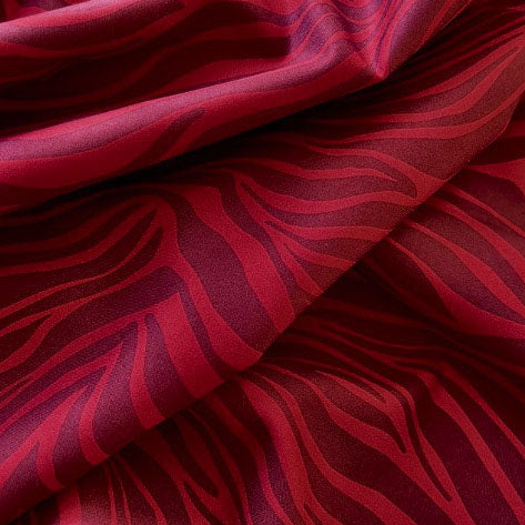 Zebras Fabric Collection - Red Zebra Stripes - Image 3